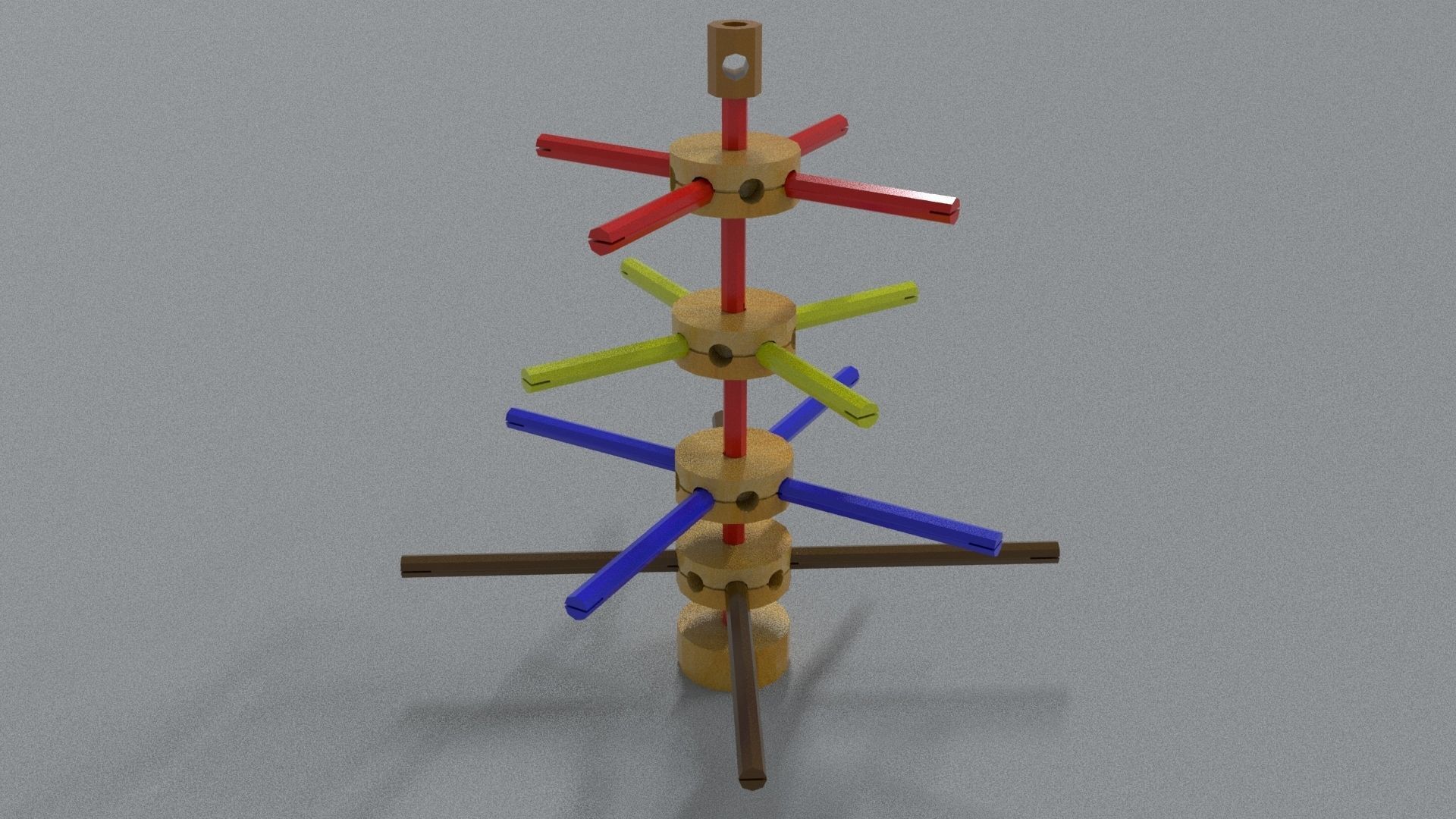 laos Tinker Toy Low-poly 3D model_3