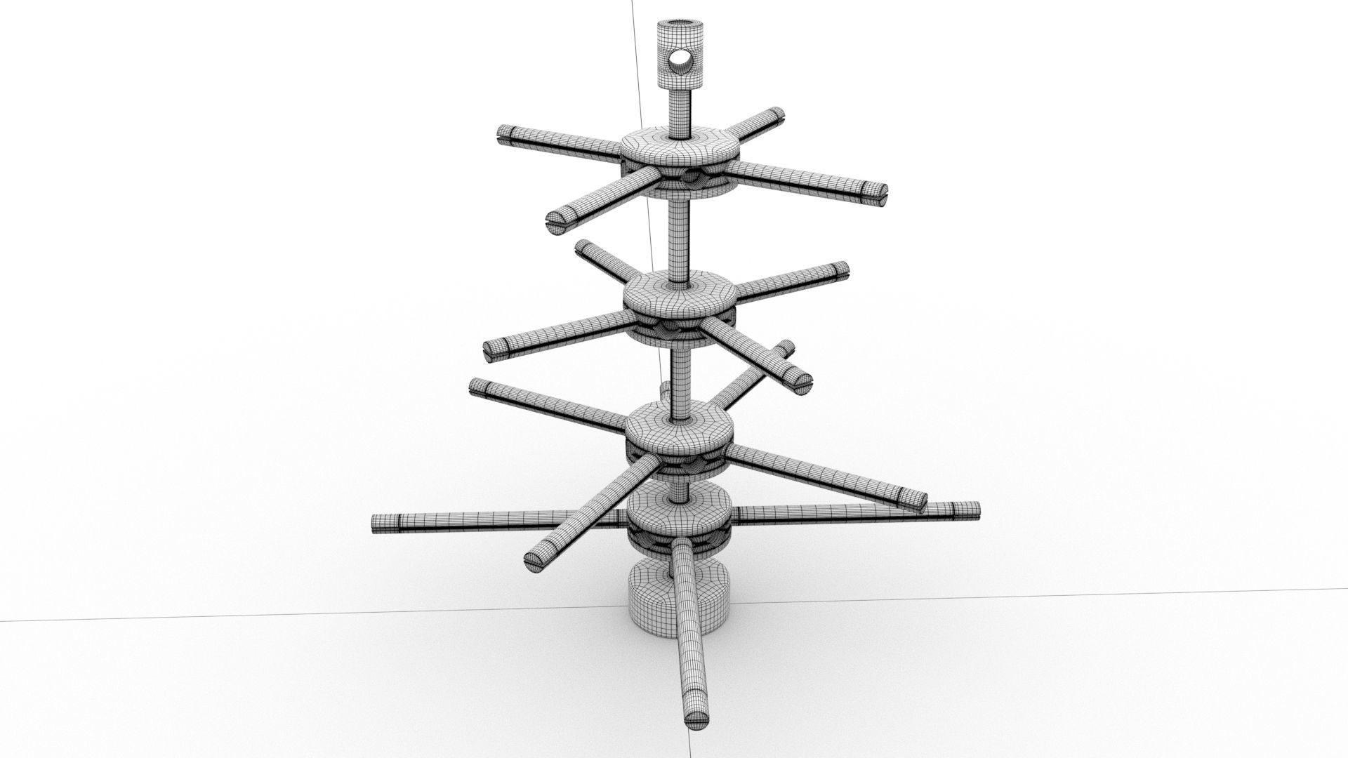 laos Tinker Toy Low-poly 3D model_8