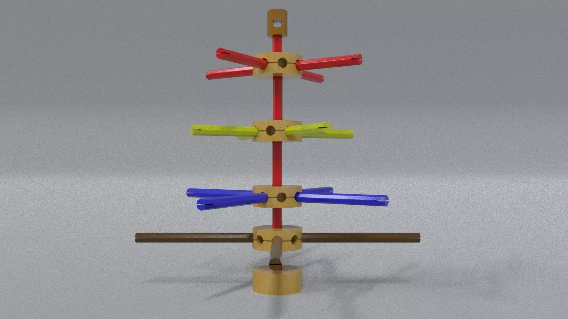 laos Tinker Toy Low-poly 3D model_0