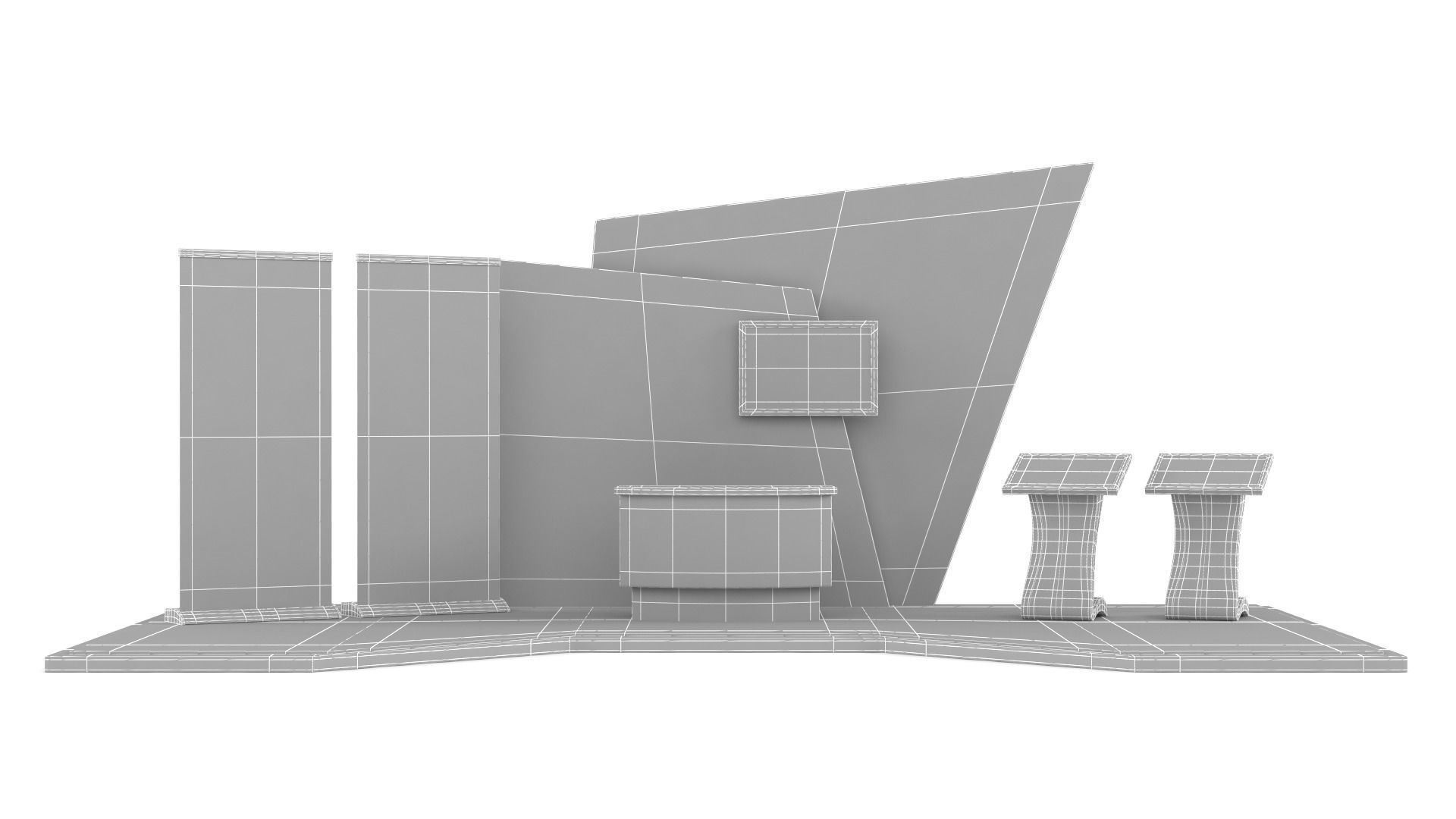 Exhibition Stand Design 3D model_6