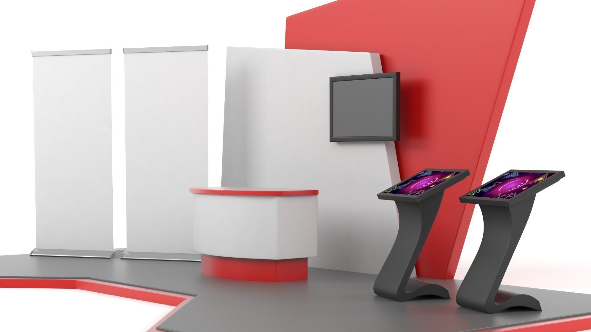Exhibition Stand Design 3D model_4