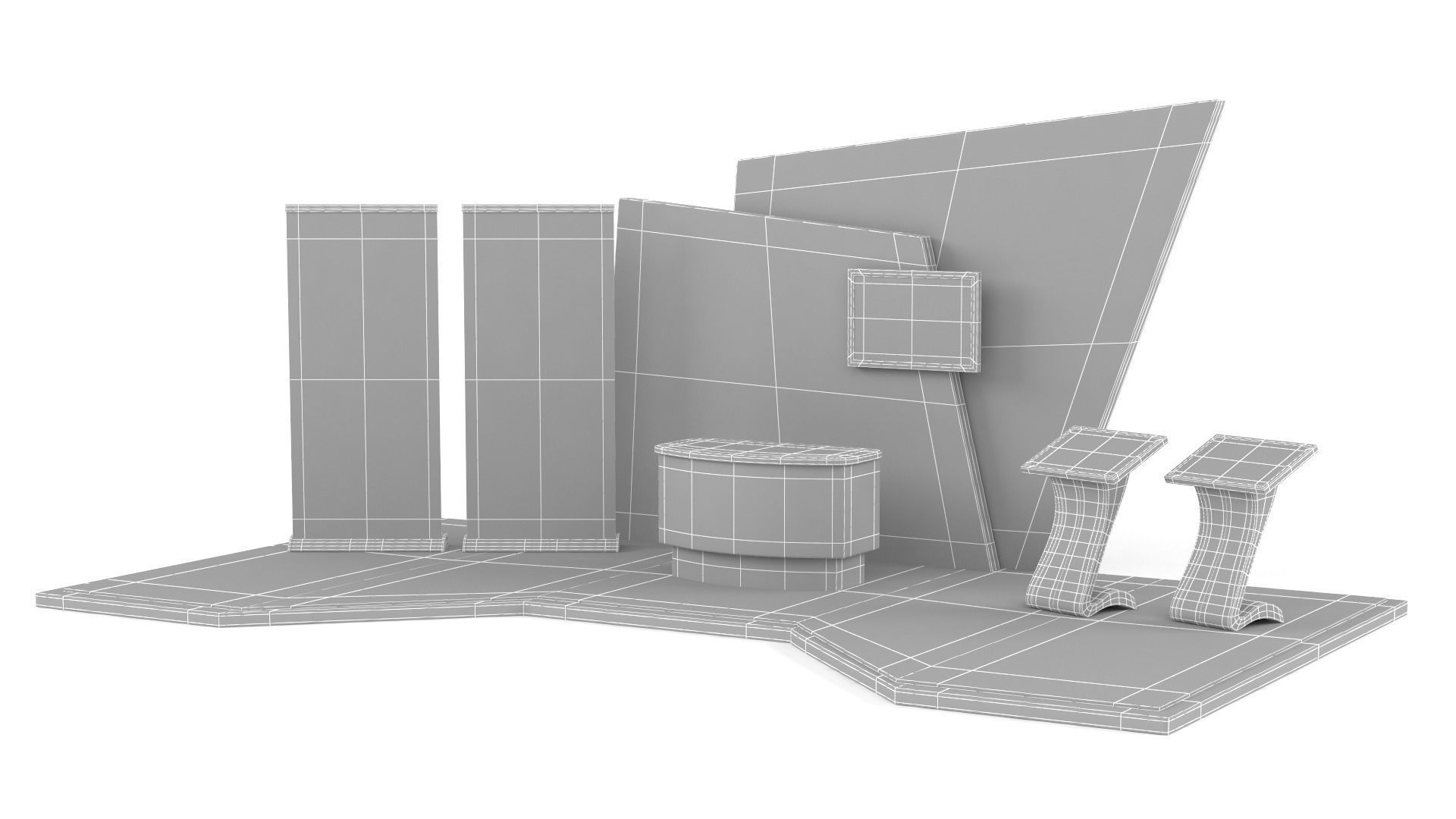 Exhibition Stand Design 3D model_7