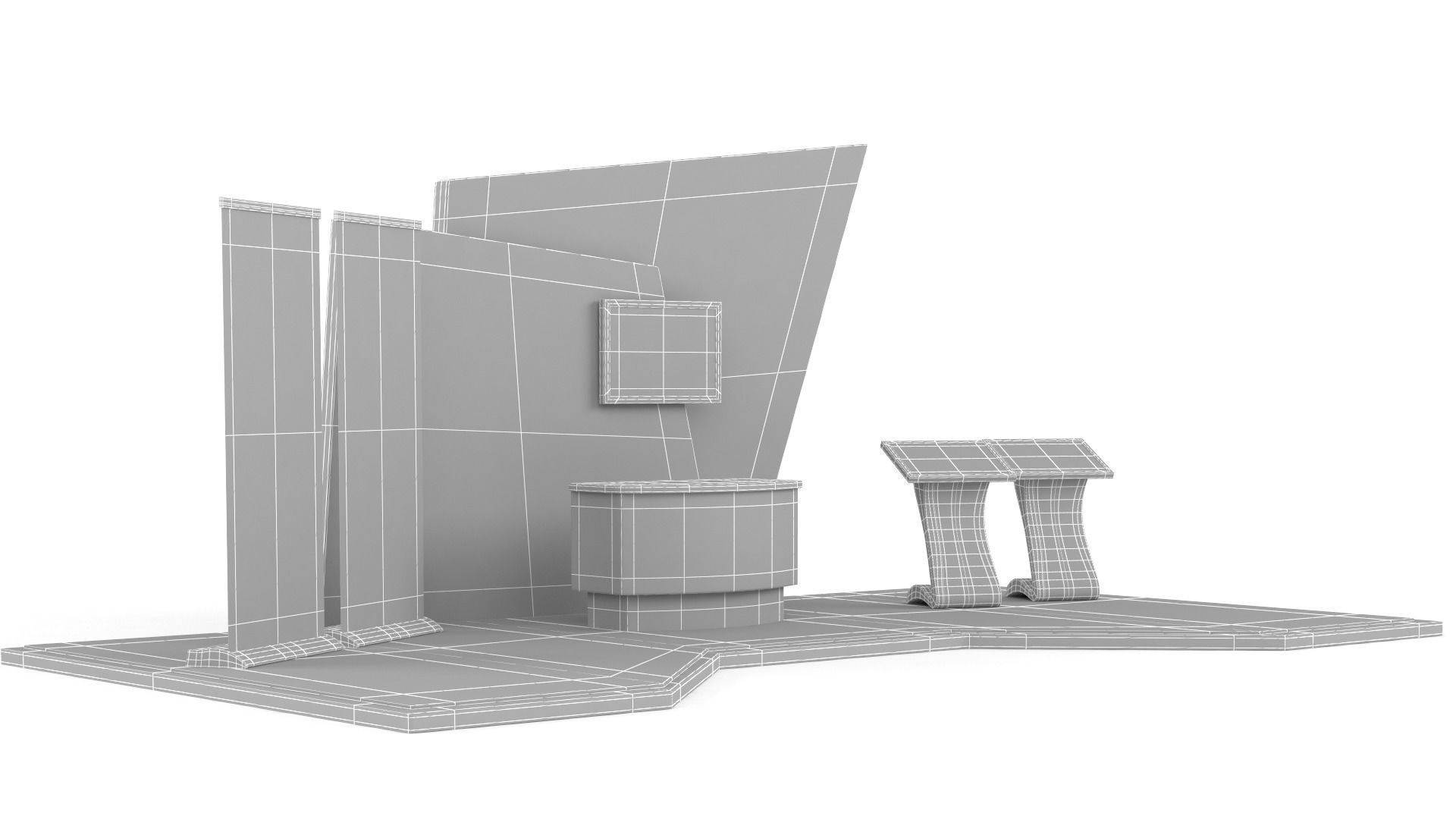 Exhibition Stand Design 3D model_8