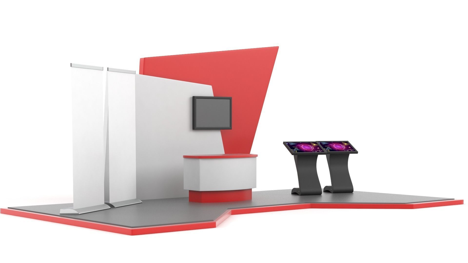 Exhibition Stand Design 3D model_2