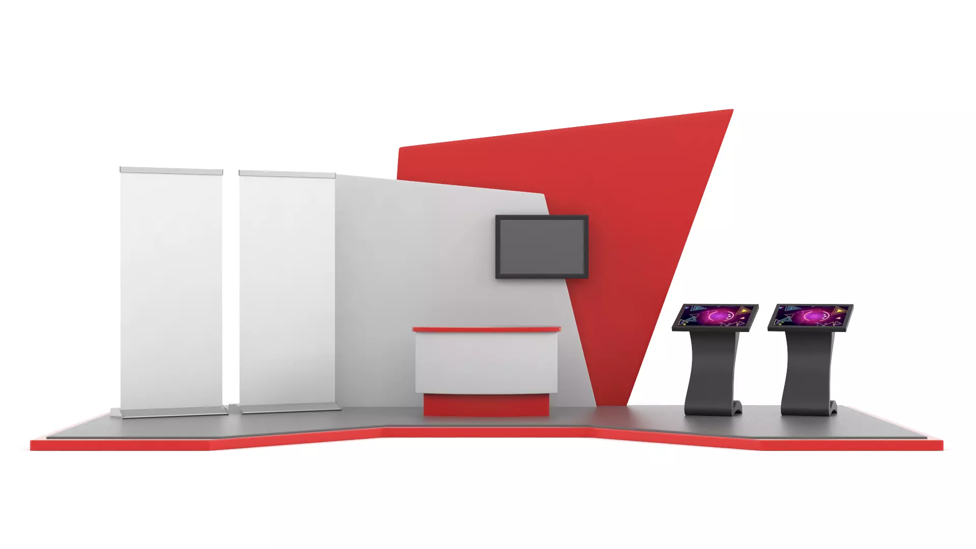 Exhibition Stand Design 3D model_0