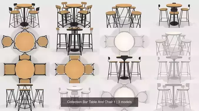 Collection Bar Table And Chair 1