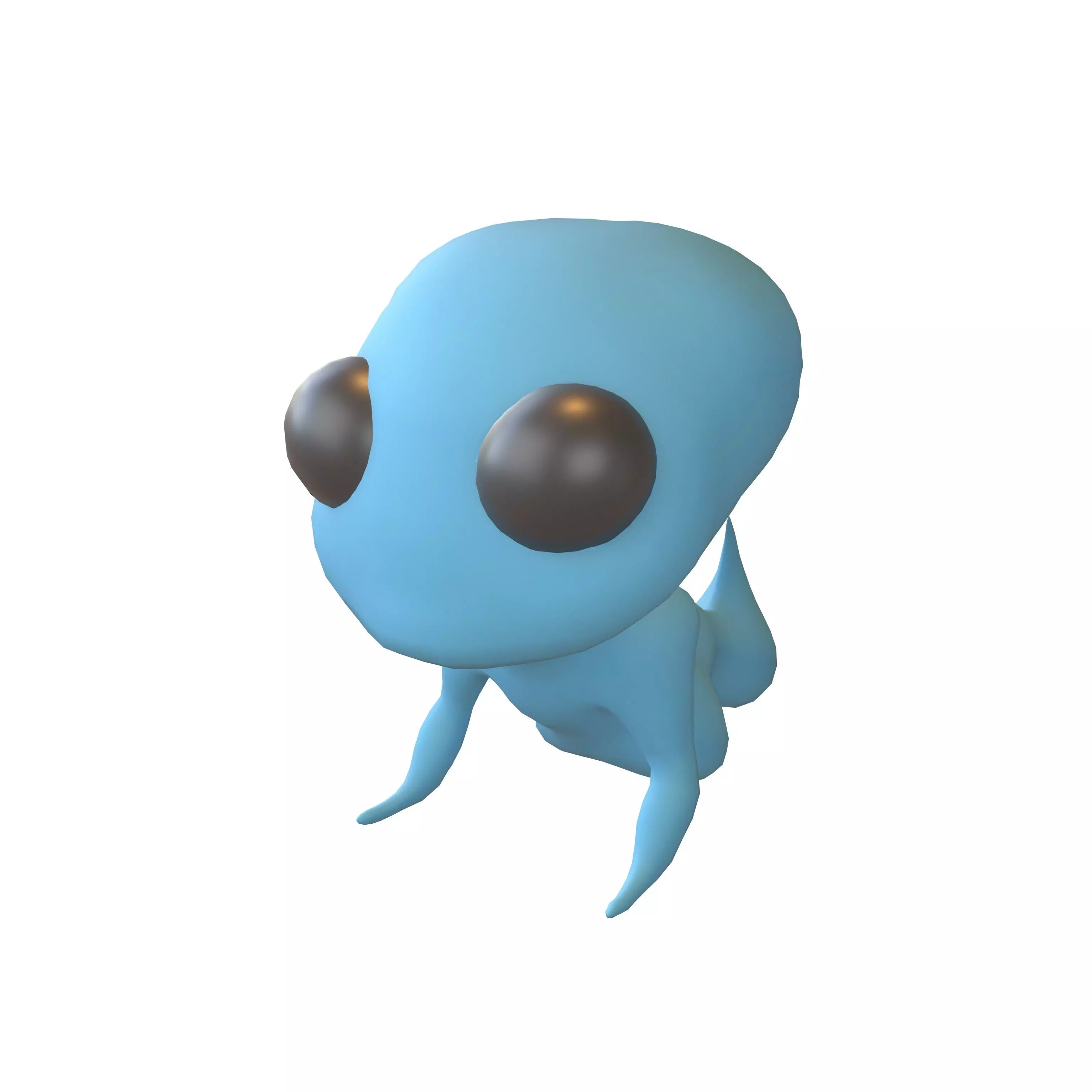 Alien Baby v1 003 Low-poly 3D model