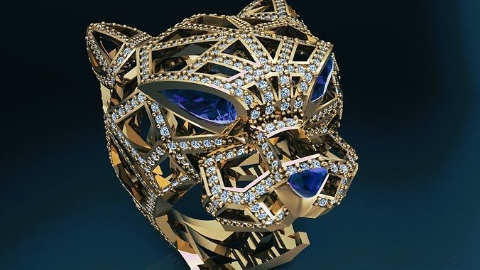 Tiger Leopard Ring   3D print model
