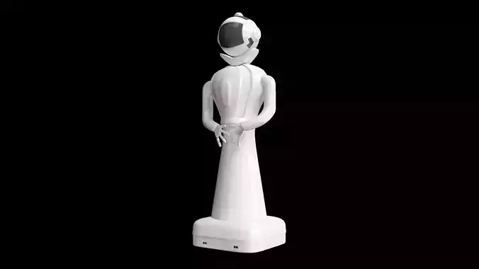 Modern assisstant robot 7 3D model