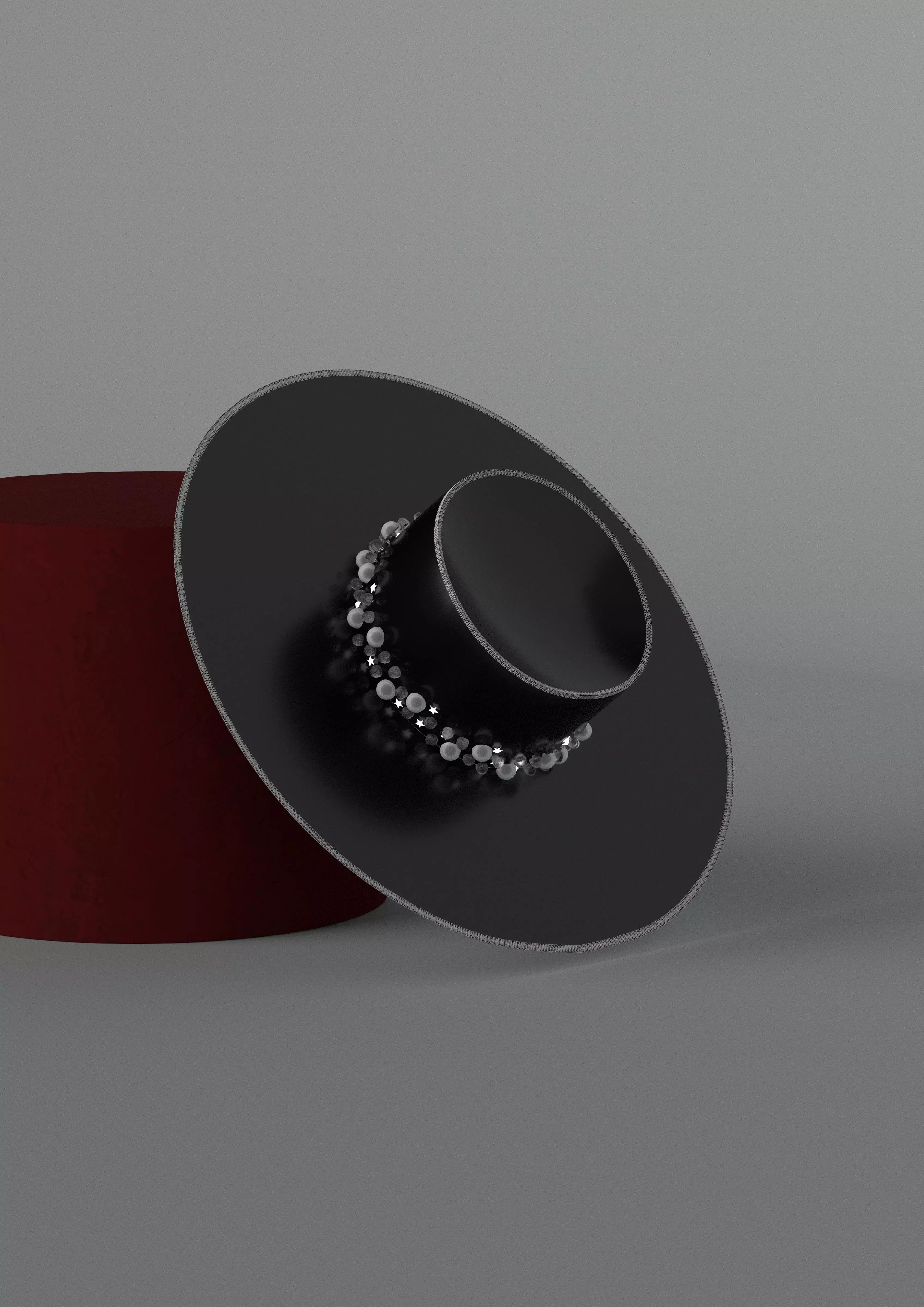 black hat 3D print model_0