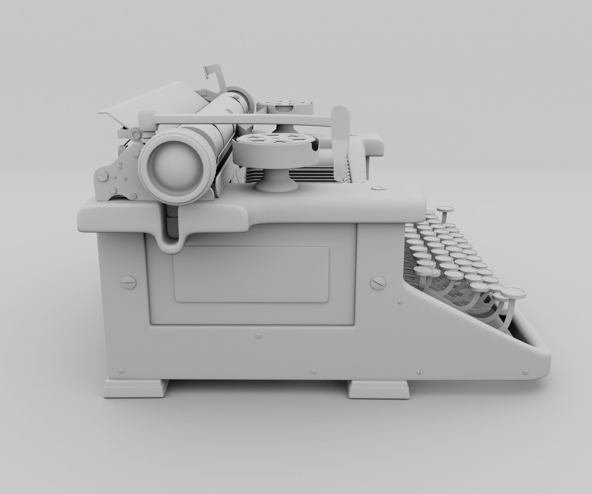 Typewriter 3D model_21