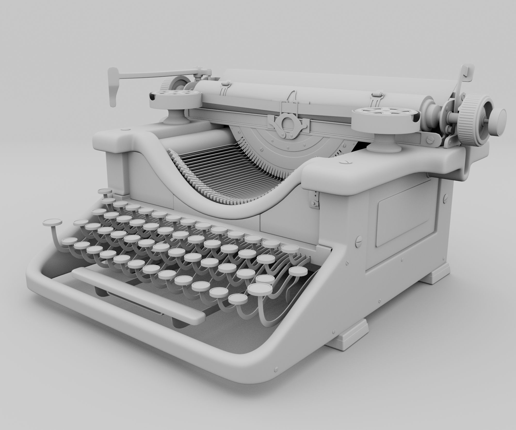 Typewriter 3D model_18