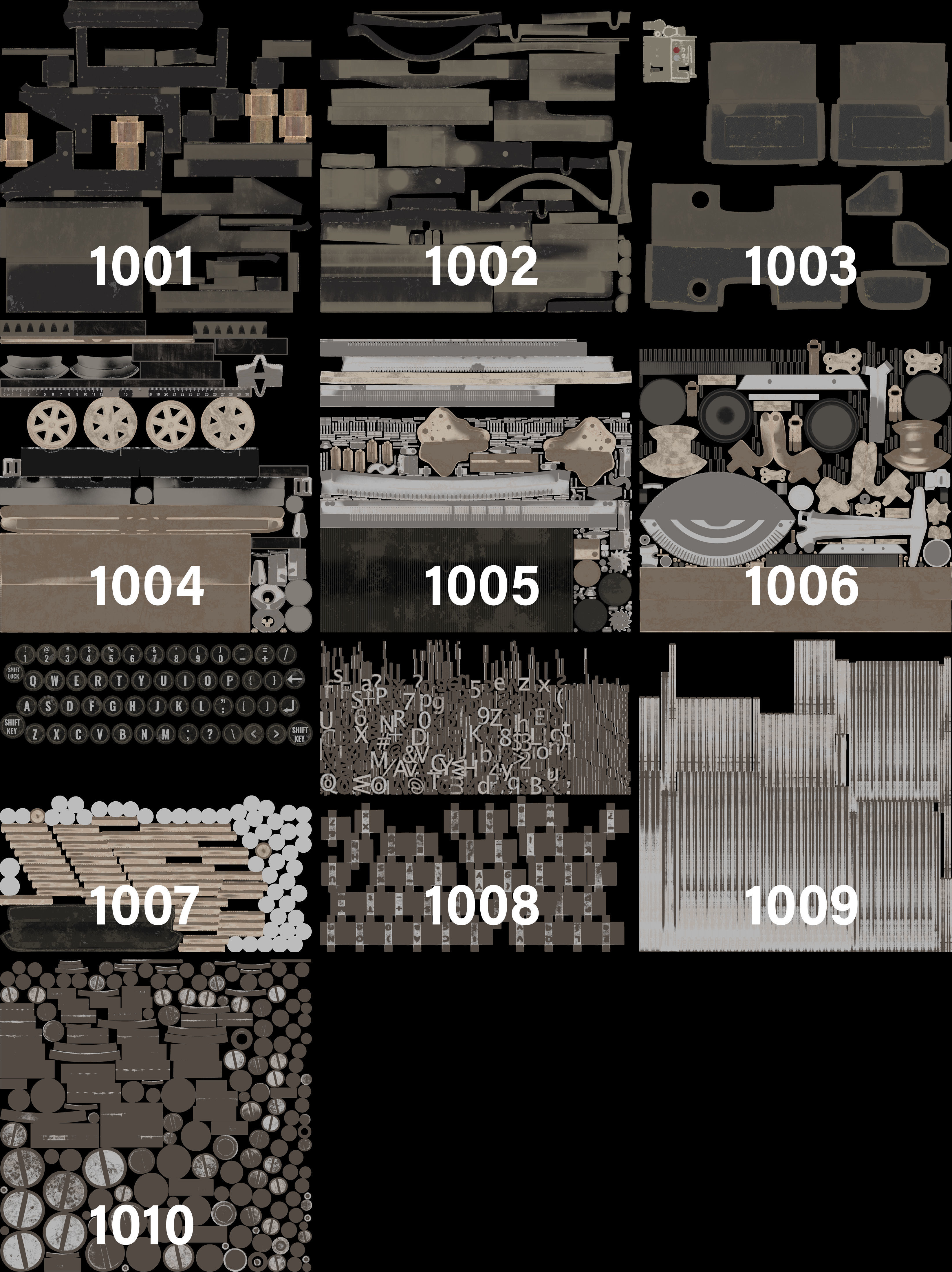 Typewriter 3D model_25