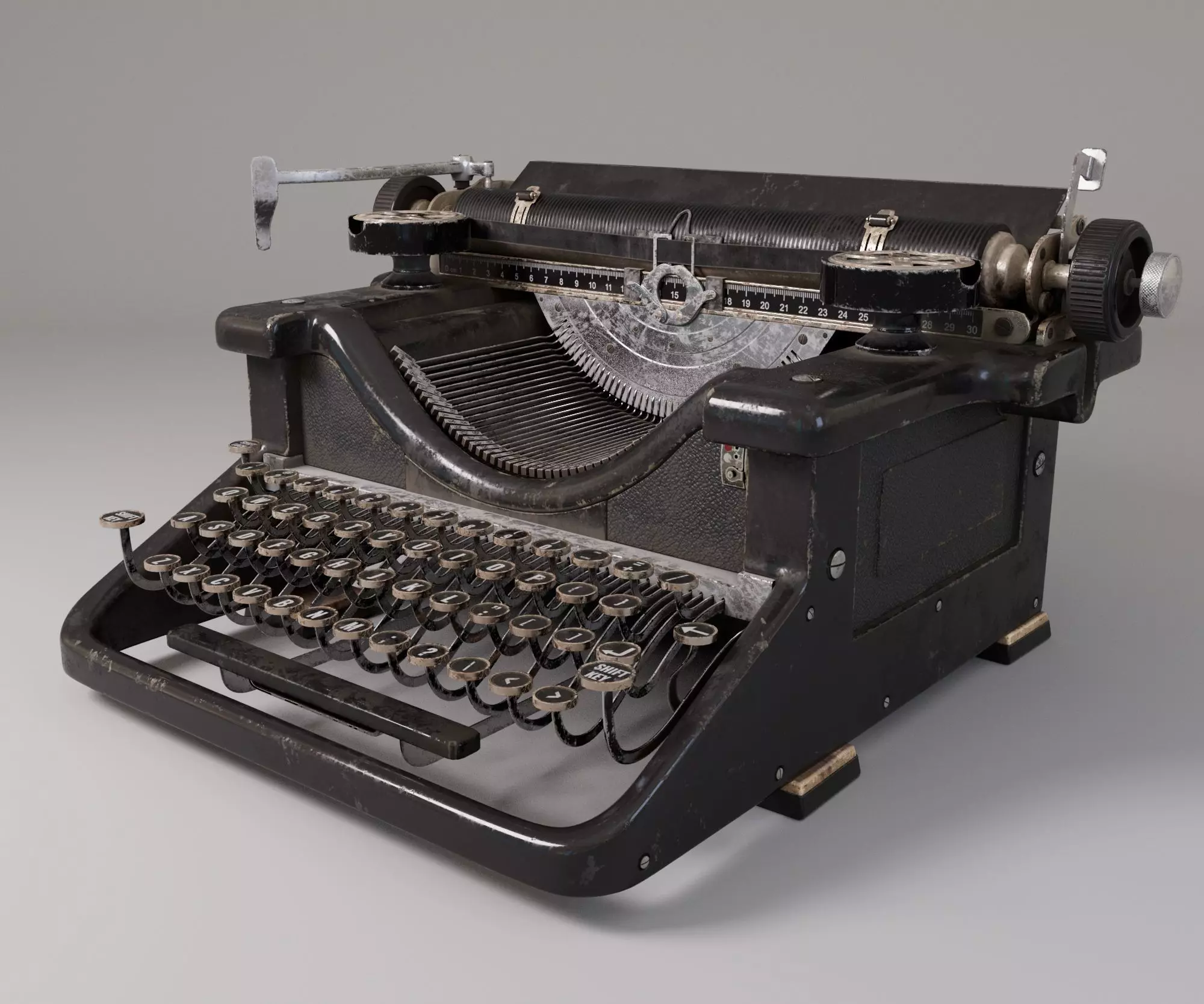 Typewriter 3D model_0
