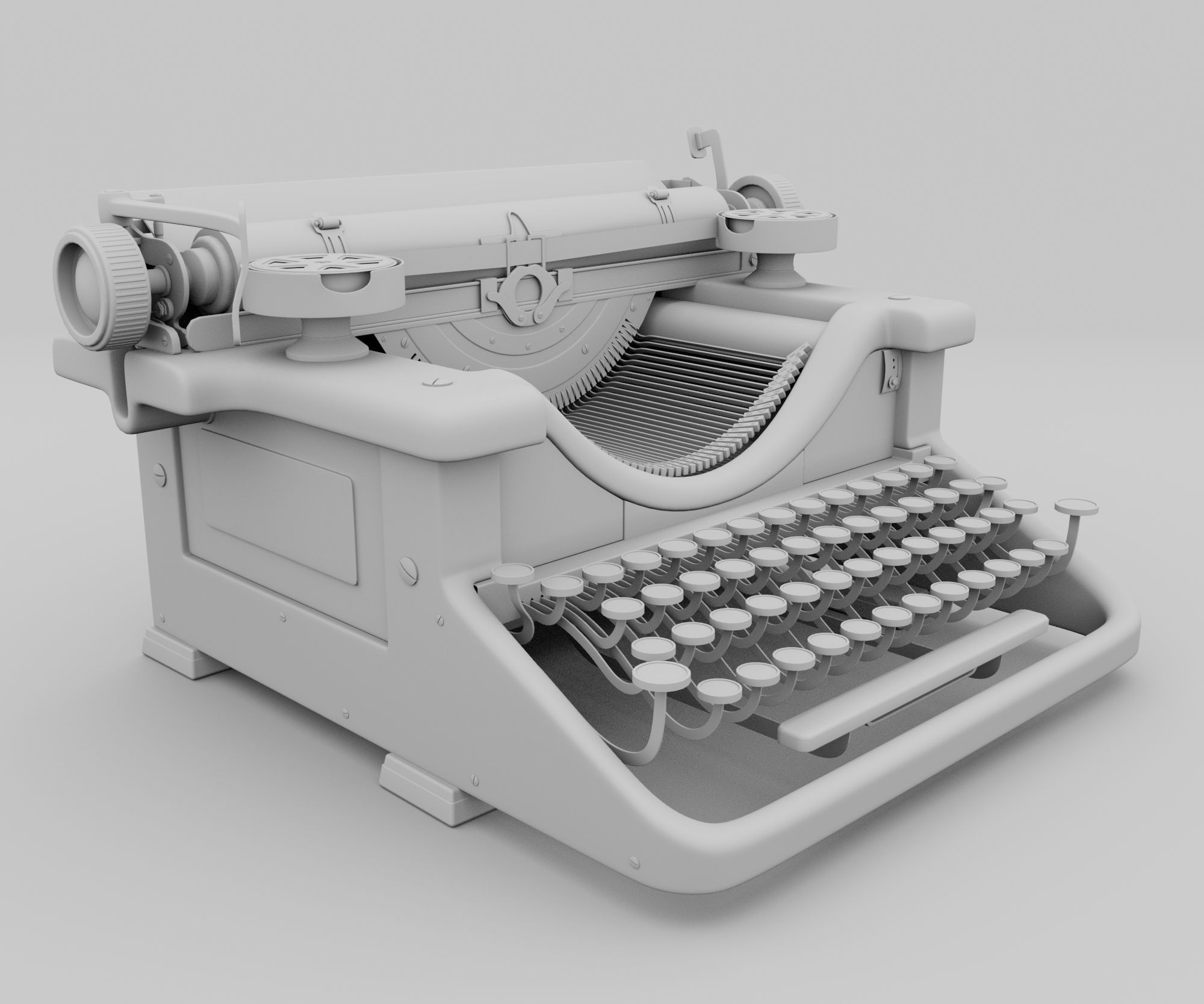 Typewriter 3D model_22