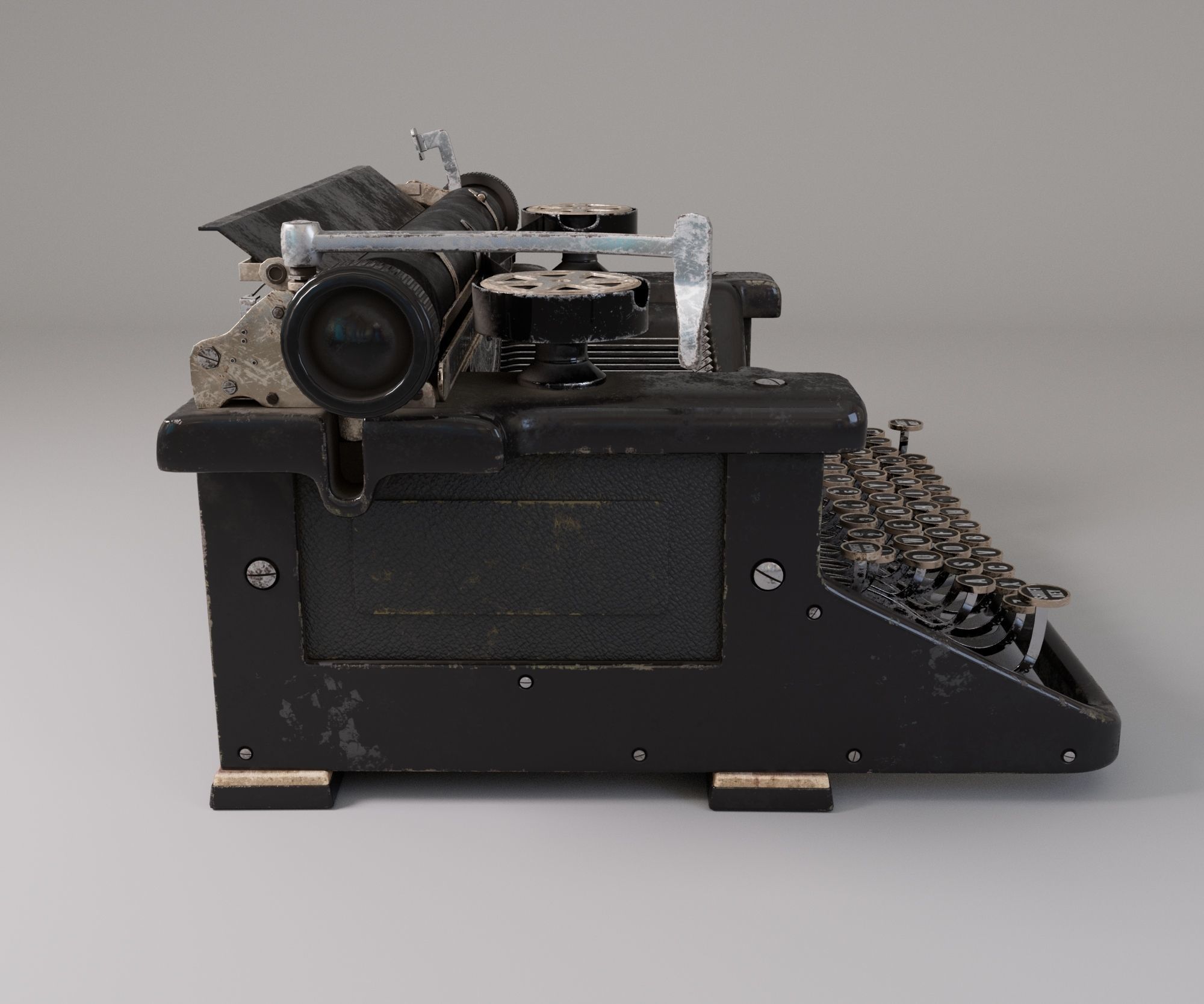 Typewriter 3D model_4