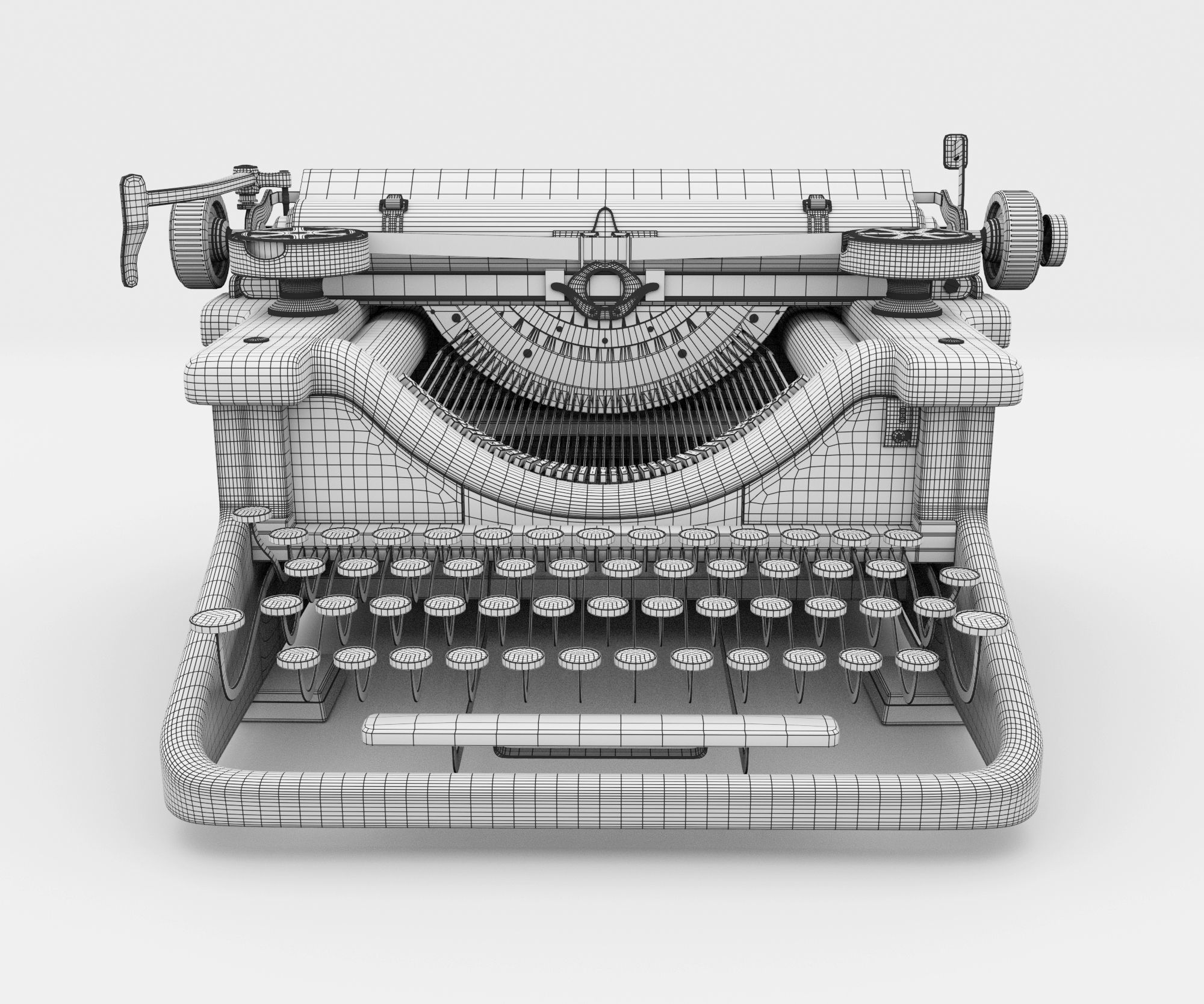 Typewriter 3D model_10