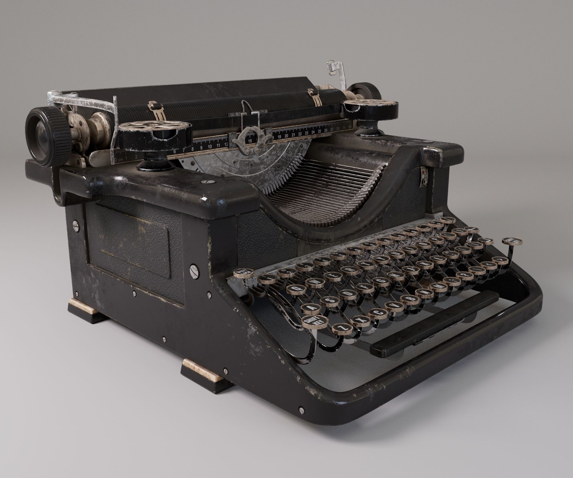 Typewriter 3D model_3