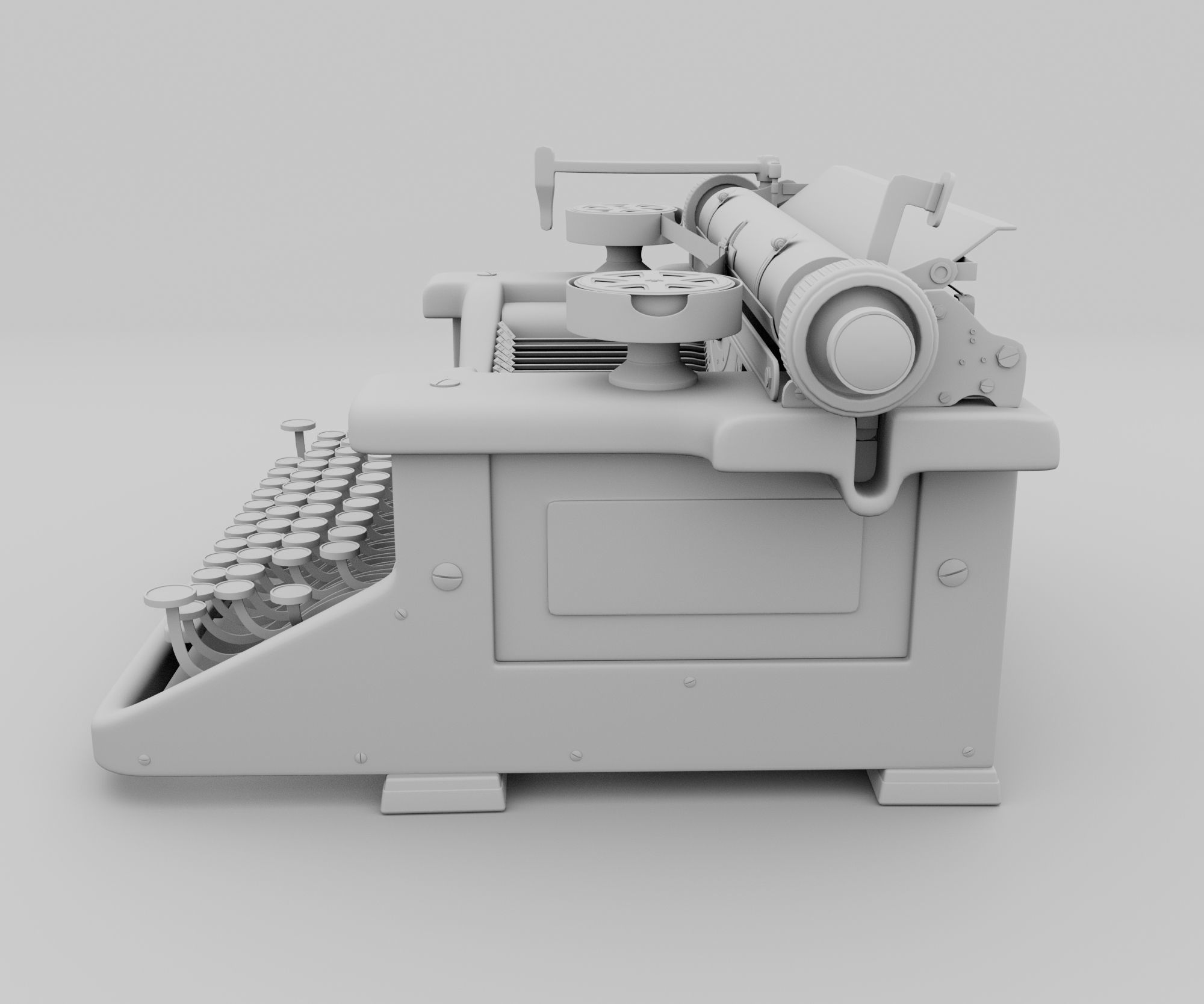 Typewriter 3D model_19