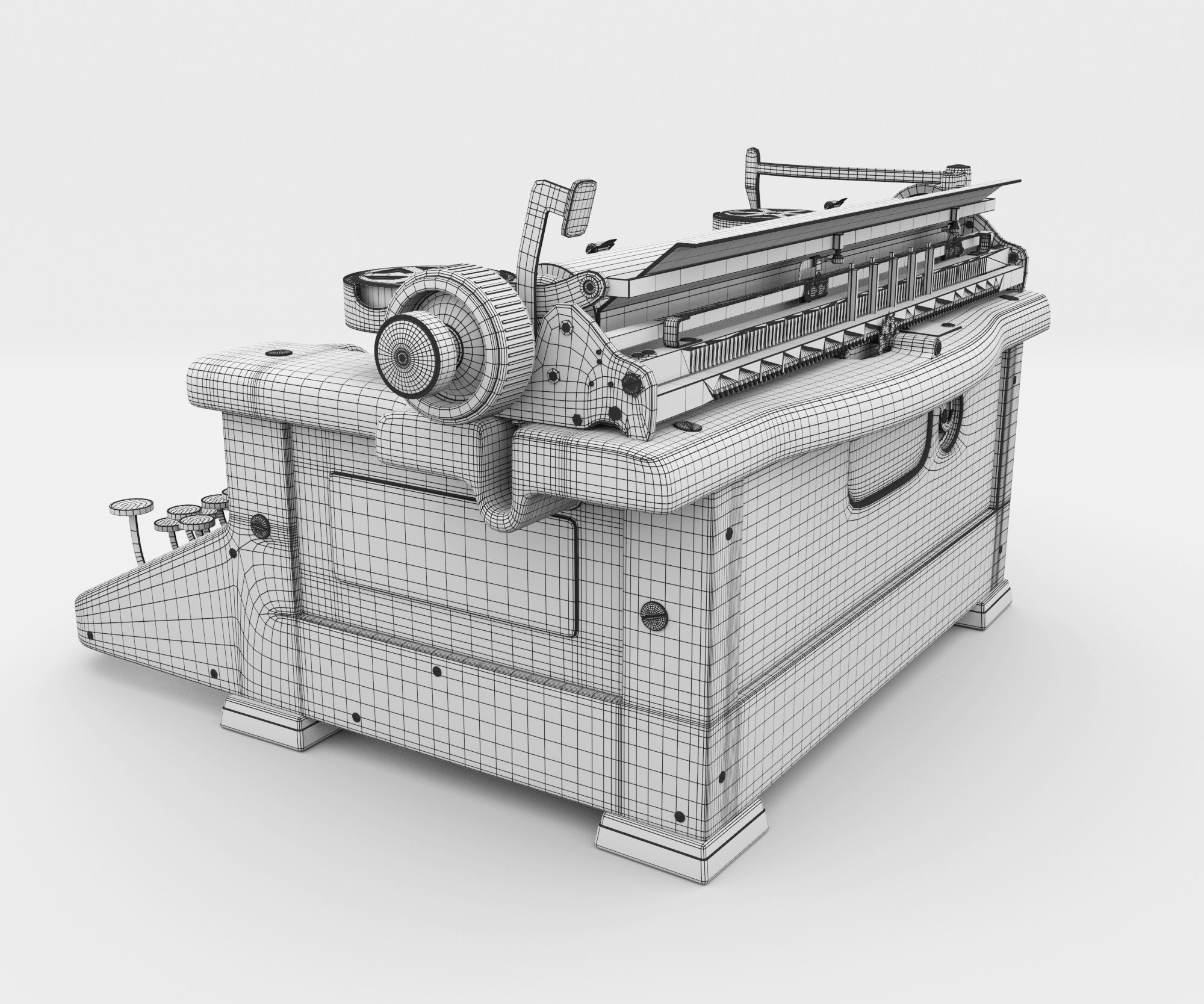 Typewriter 3D model_15