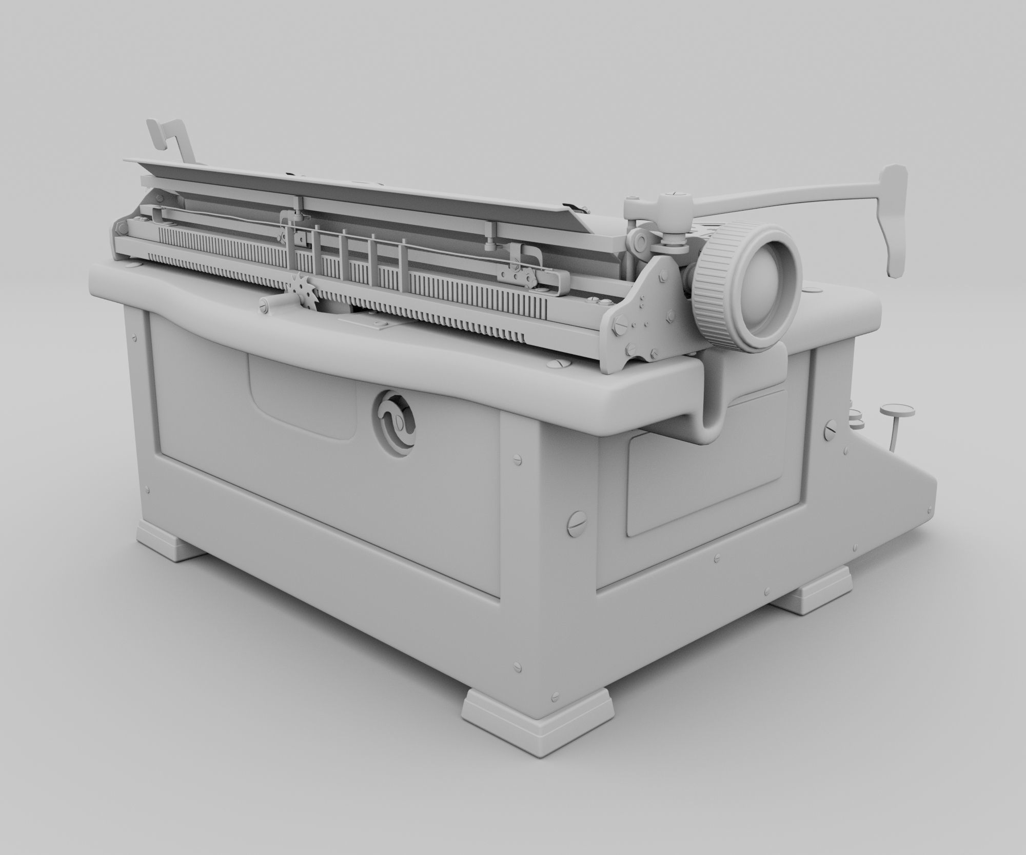 Typewriter 3D model_17