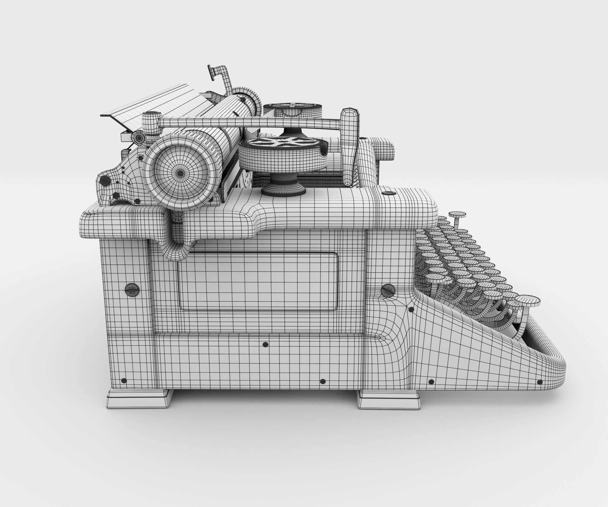 Typewriter 3D model_12