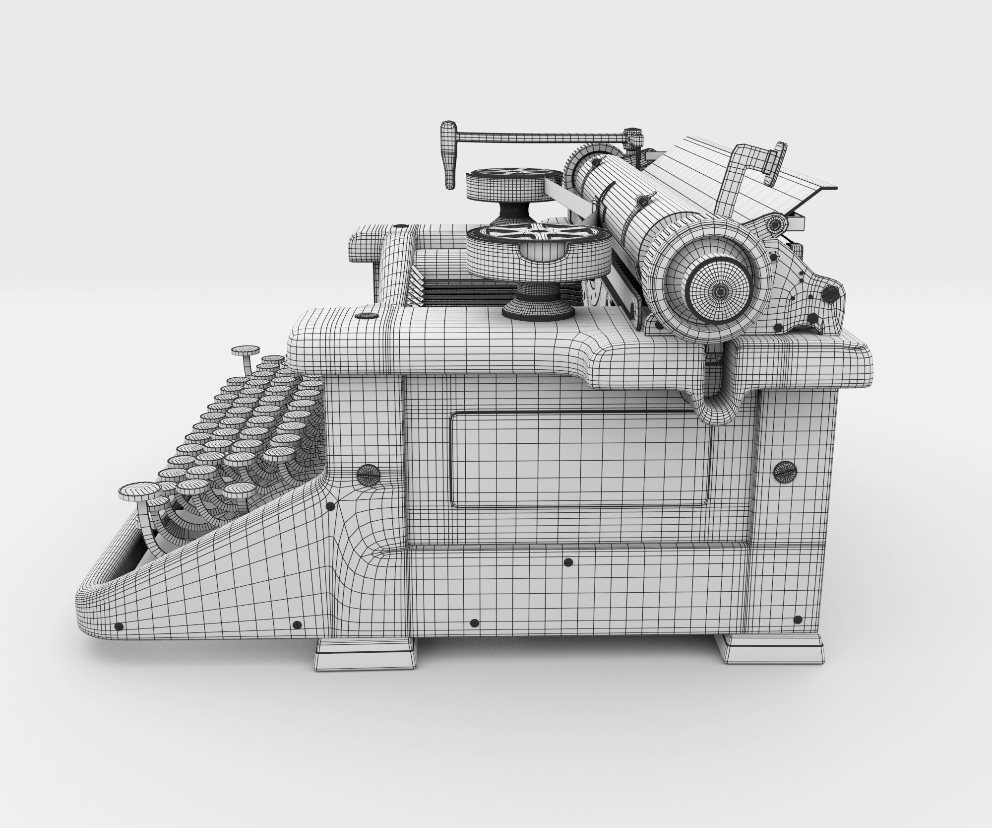 Typewriter 3D model_16