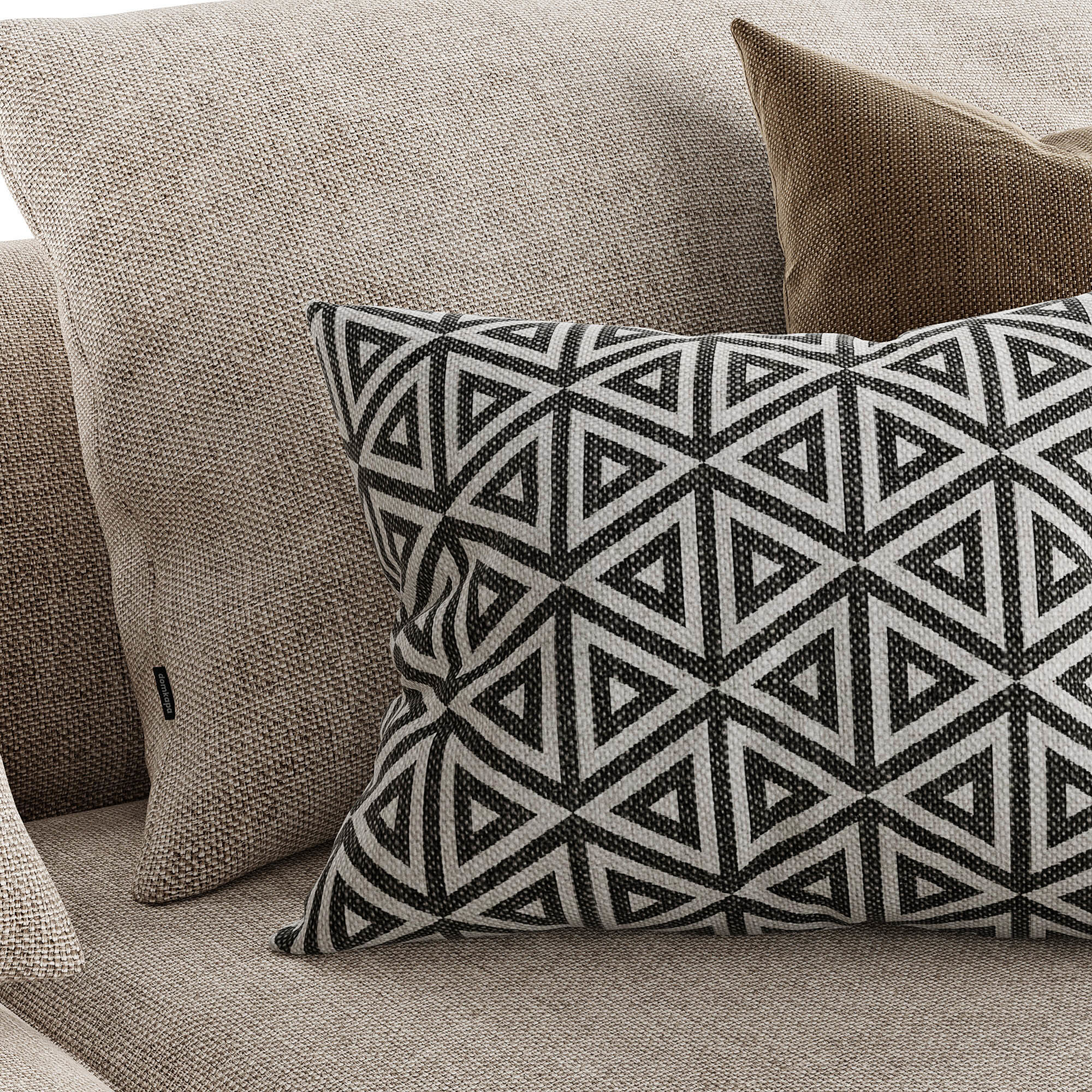 3 Seater Sofa with chaise longue Matthew 3D model_6