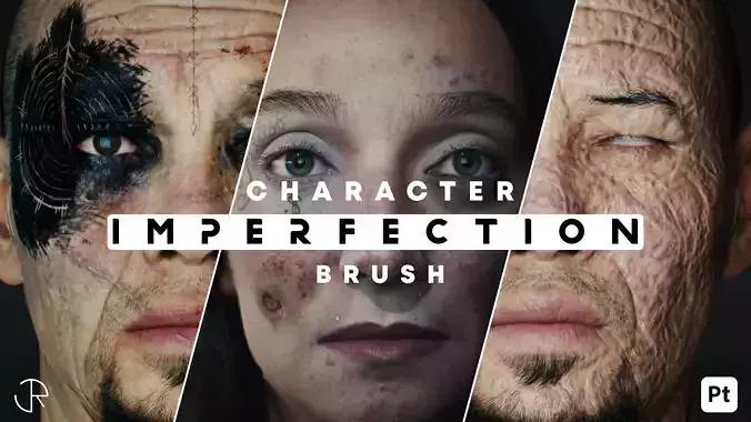Character Imperfection Brush Smart Material 3D model