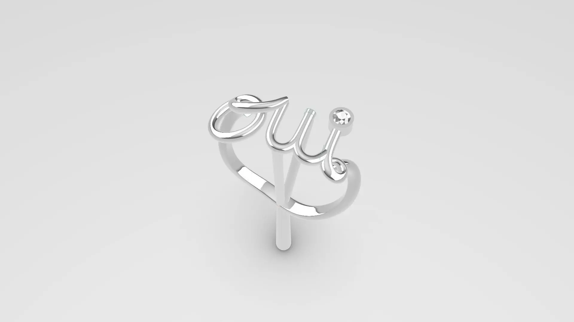 Yes ring Dior 3D print model