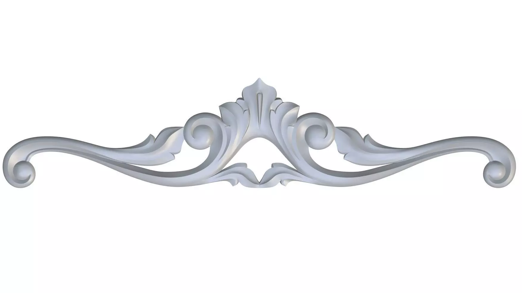 Dekor 5978 Milling on CNC Carving ornament onlay interior Low-poly 3D model