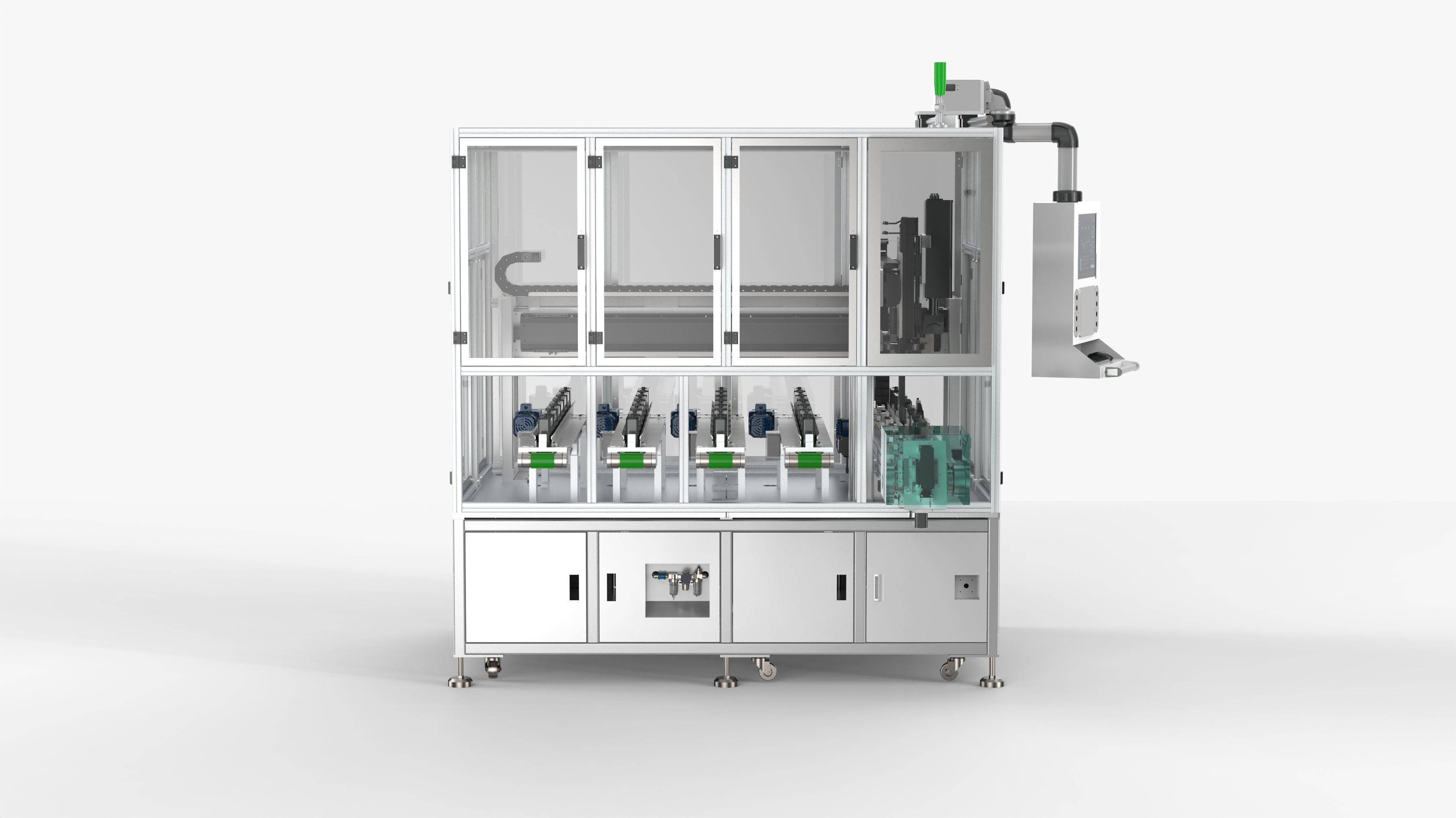 Automatic Power Battery Sorting Machine 3D model_4
