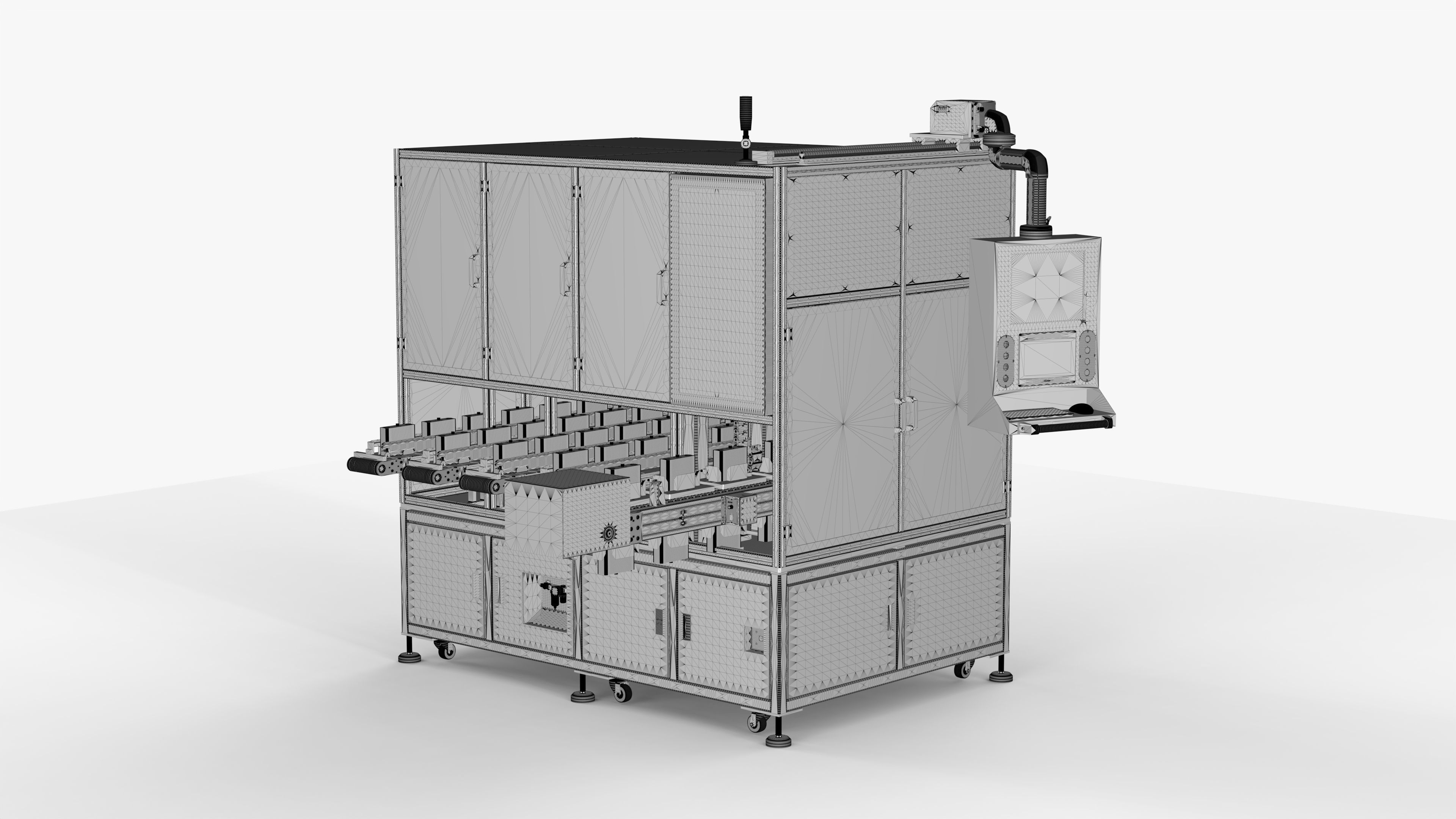 Automatic Power Battery Sorting Machine 3D model_23