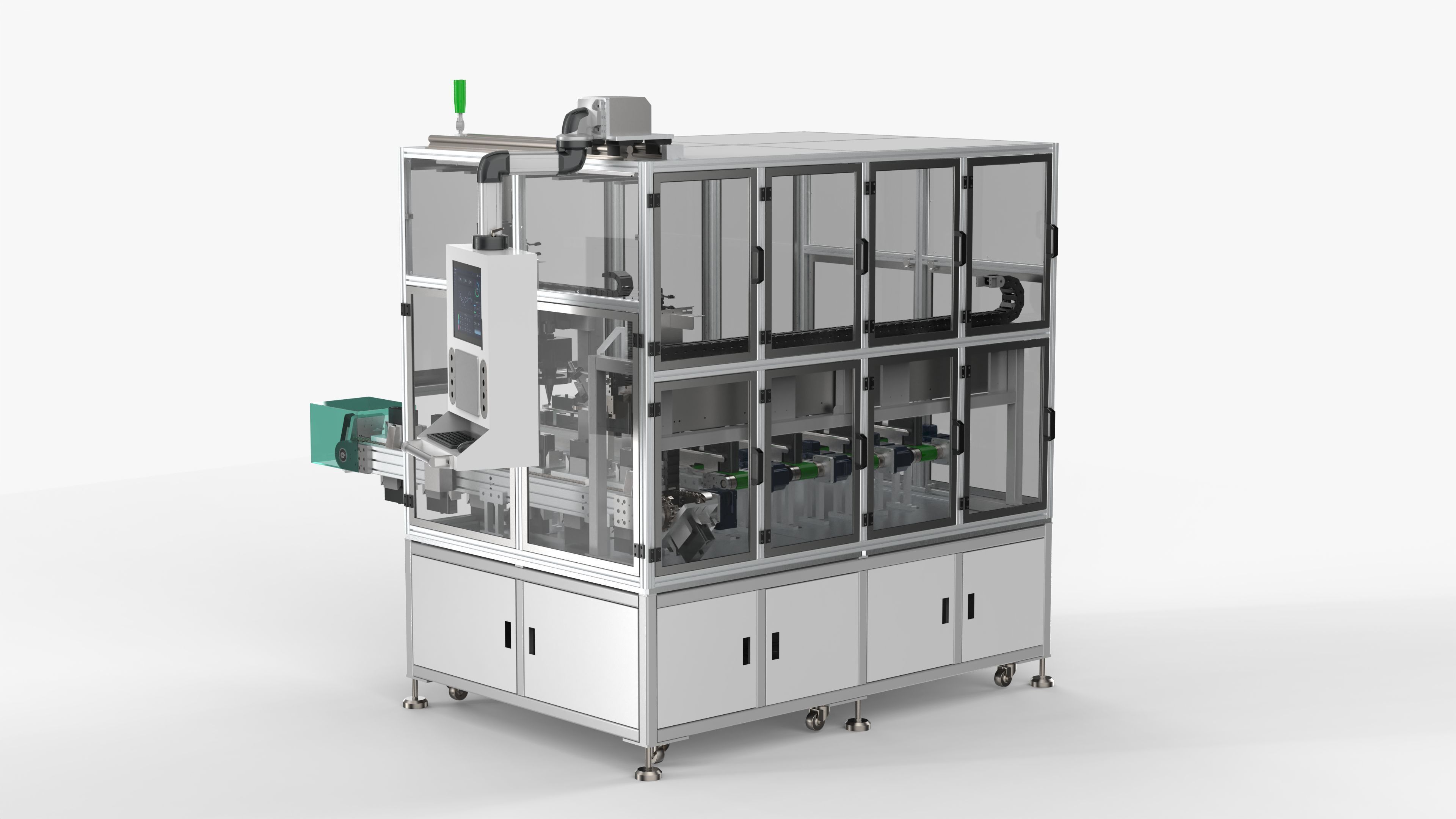 Automatic Power Battery Sorting Machine 3D model_1