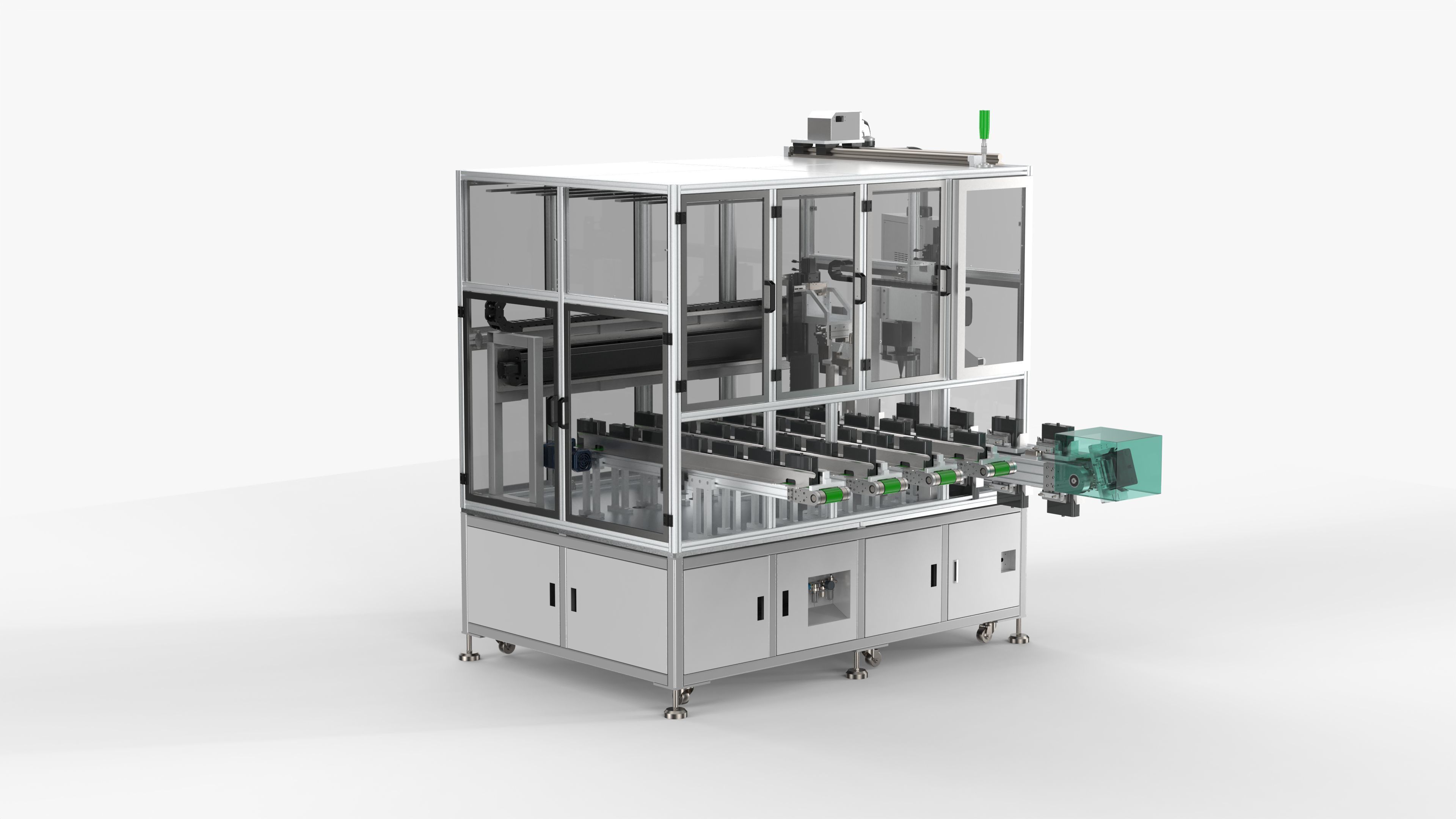 Automatic Power Battery Sorting Machine 3D model_3