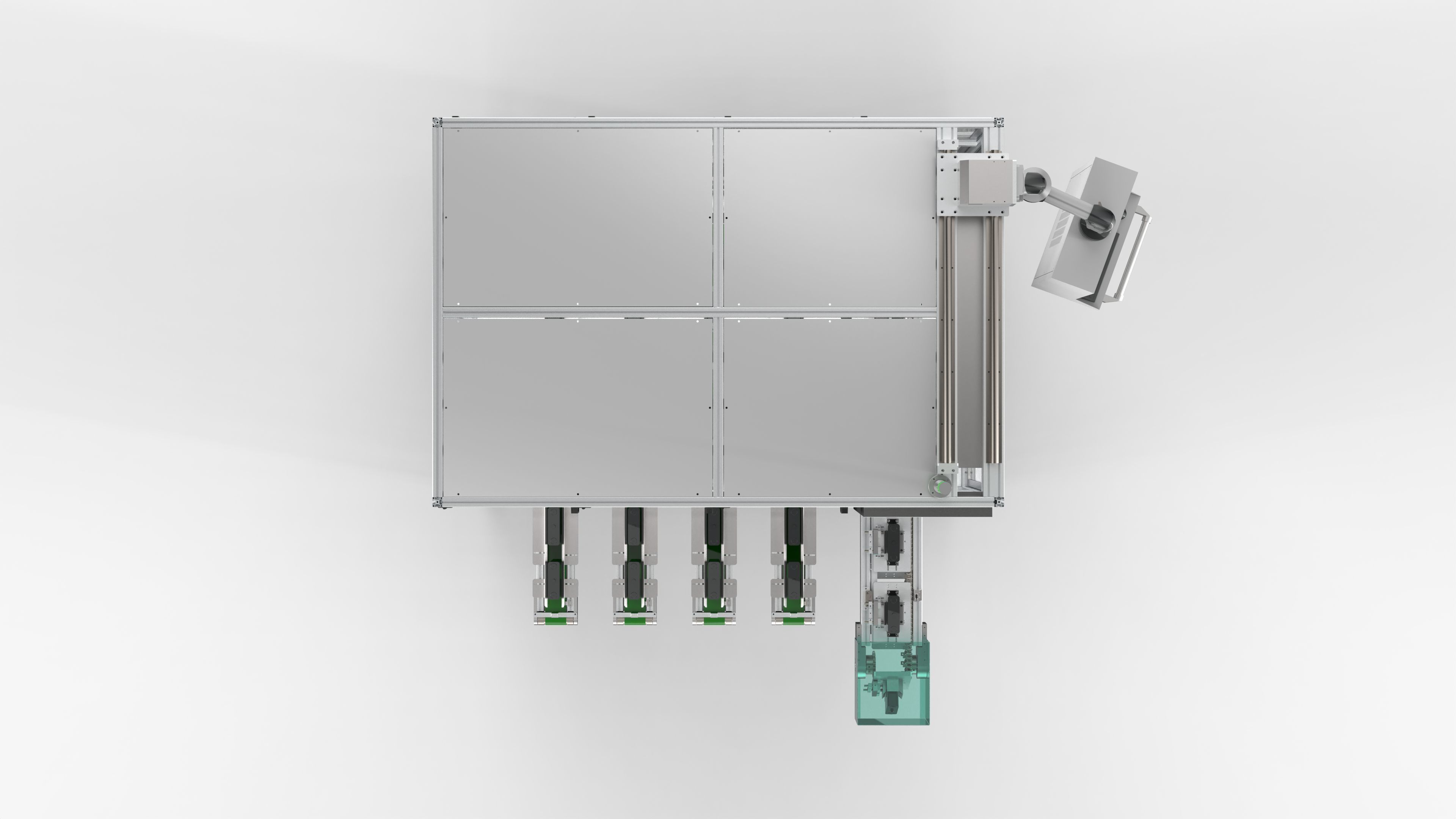 Automatic Power Battery Sorting Machine 3D model_8