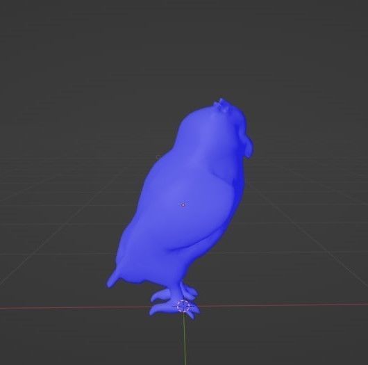 Owl Low Poly Low-poly 3D model_8