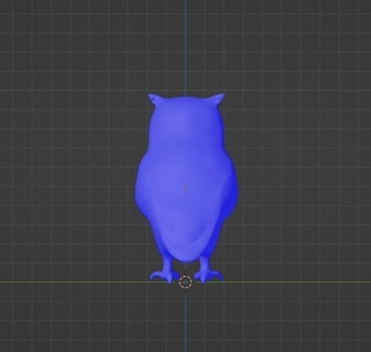 Owl Low Poly Low-poly 3D model_7