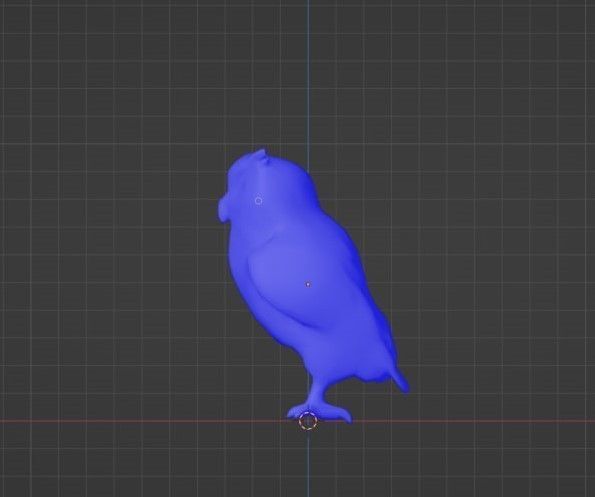 Owl Low Poly Low-poly 3D model_6