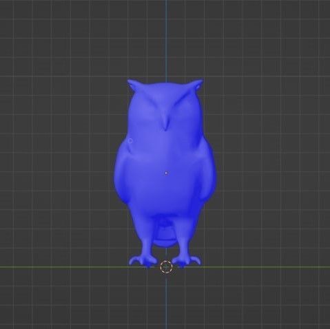 Owl Low Poly Low-poly 3D model_5