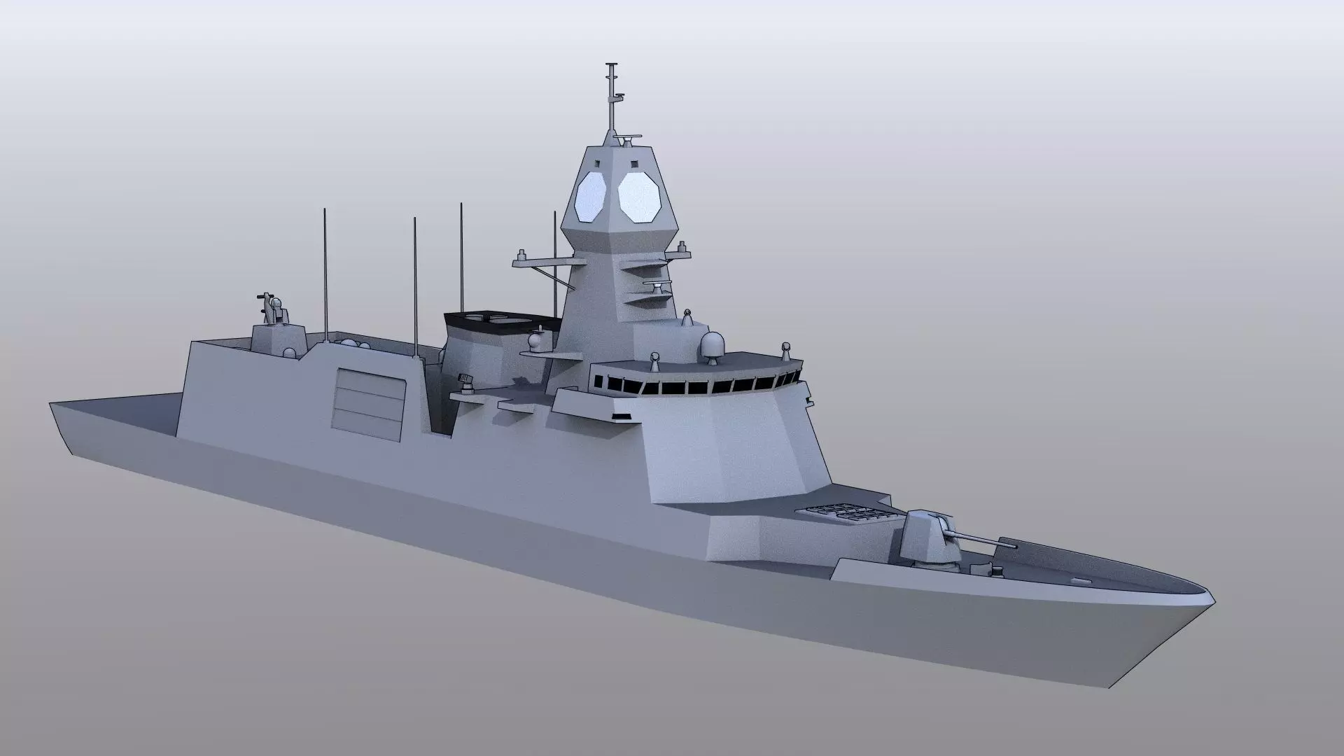 FFG Chungnam class FFX Batch III Low-poly 3D model