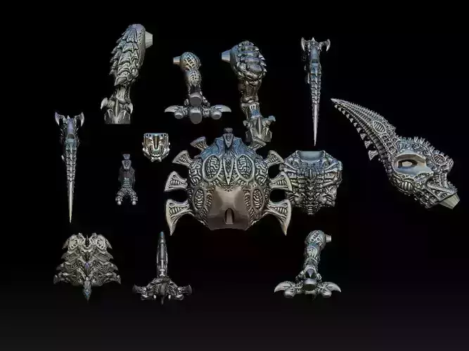 GORGON SEPARATE PARTS FOR 3D PRINT