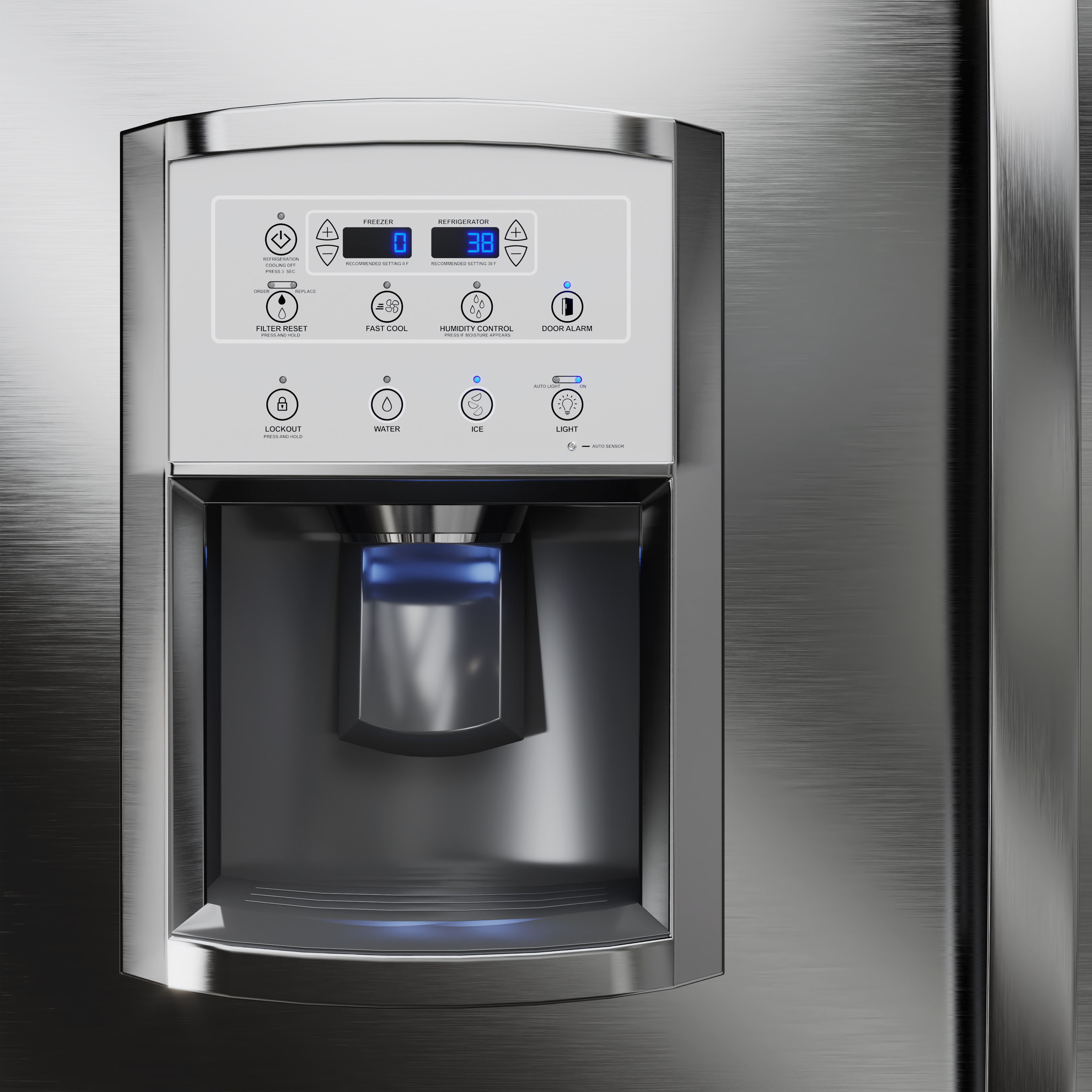 Whirlpool Refrigerator Collection 03 3D model_2