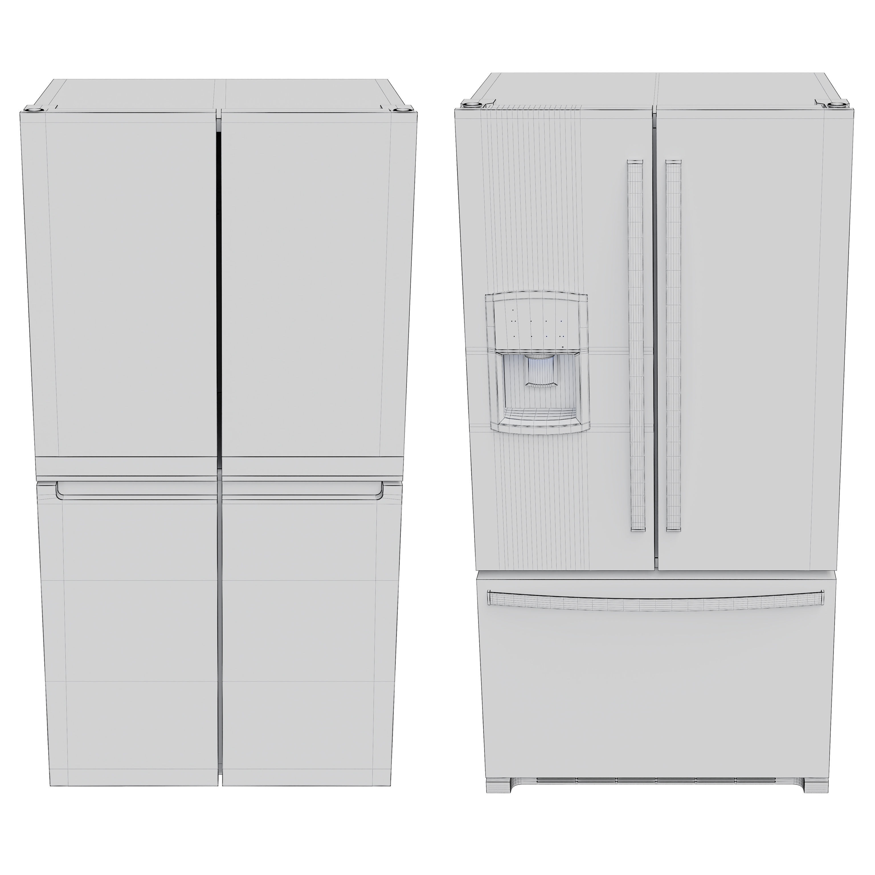 Whirlpool Refrigerator Collection 03 3D model_6