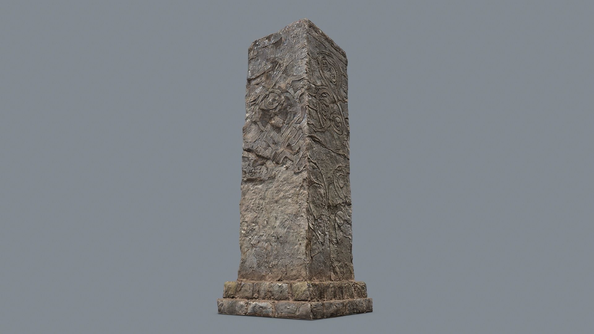 old ruin Low-poly 3D model_5