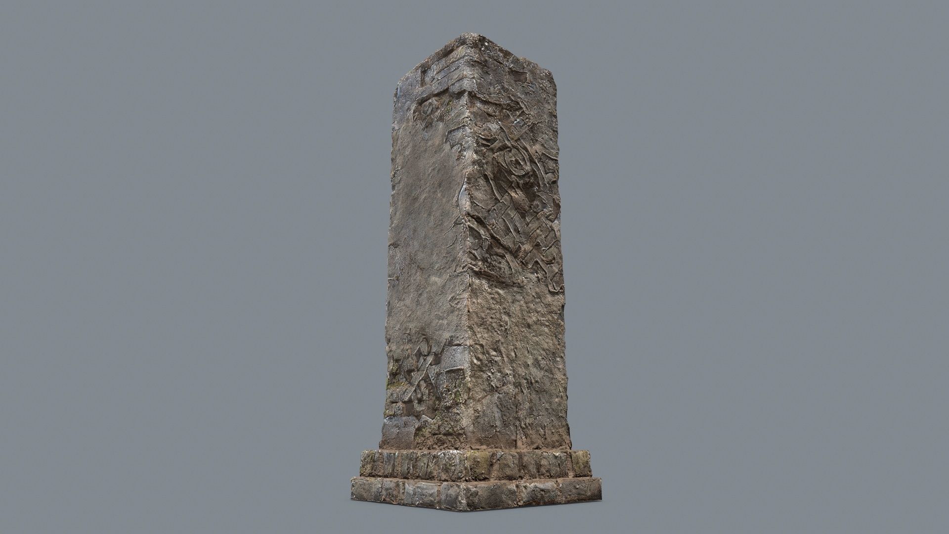 old ruin Low-poly 3D model_4