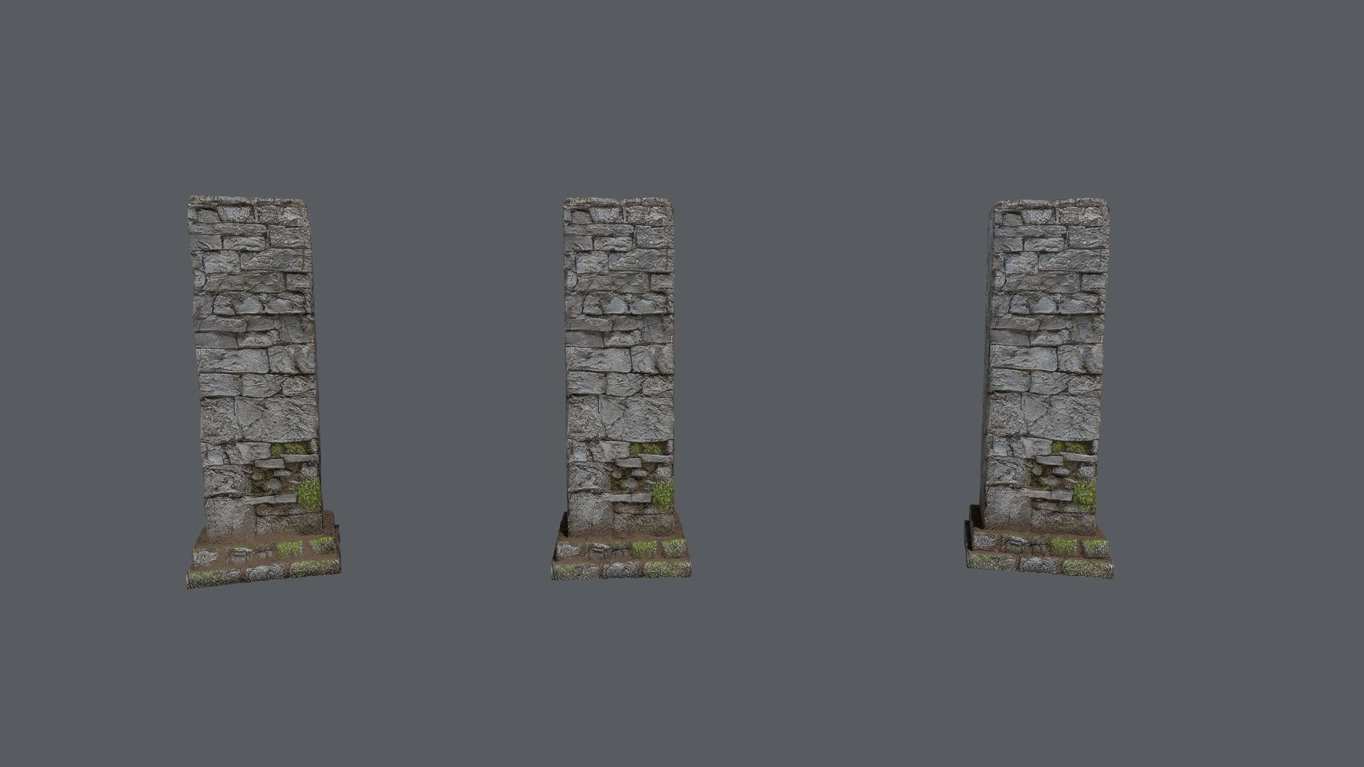 old ruin Low-poly 3D model_14