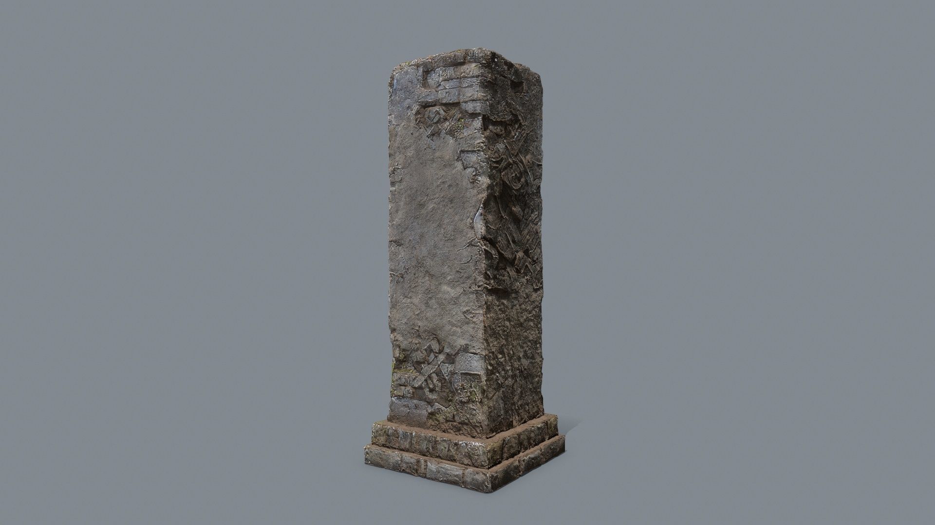 old ruin Low-poly 3D model_8