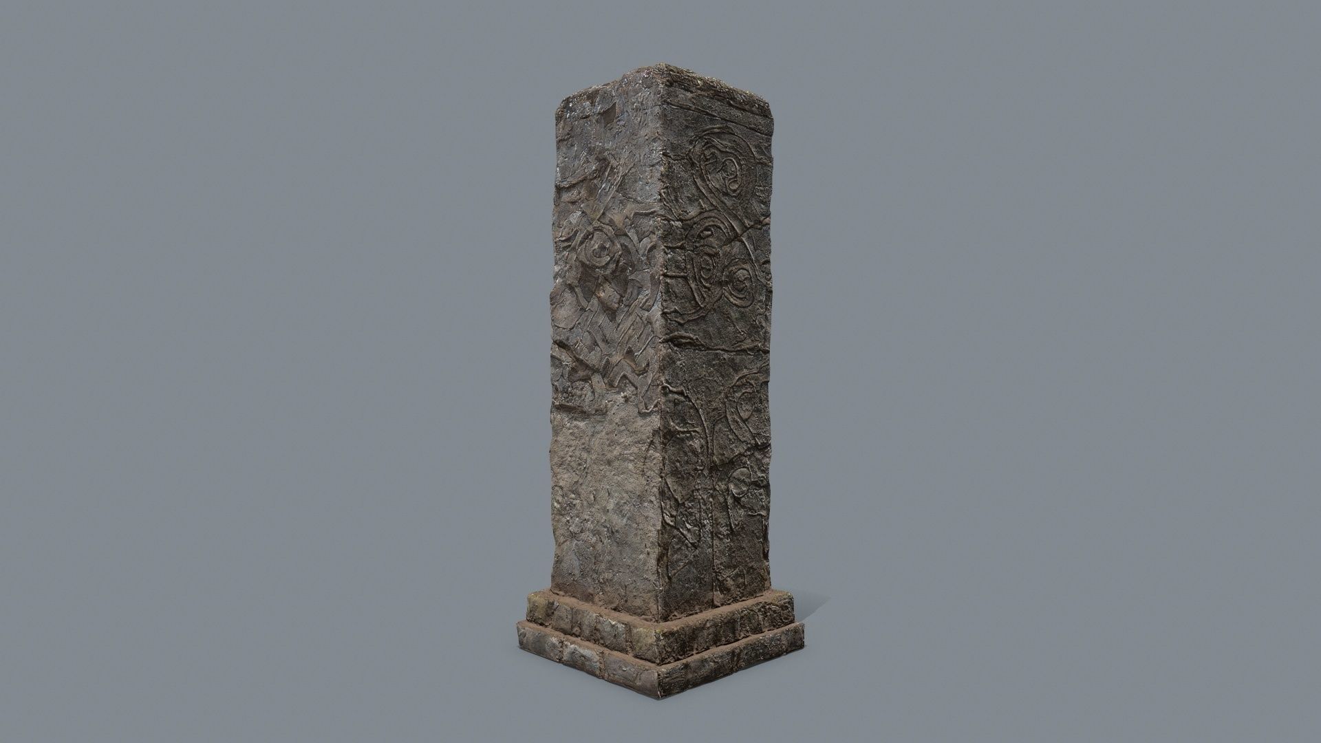 old ruin Low-poly 3D model_10
