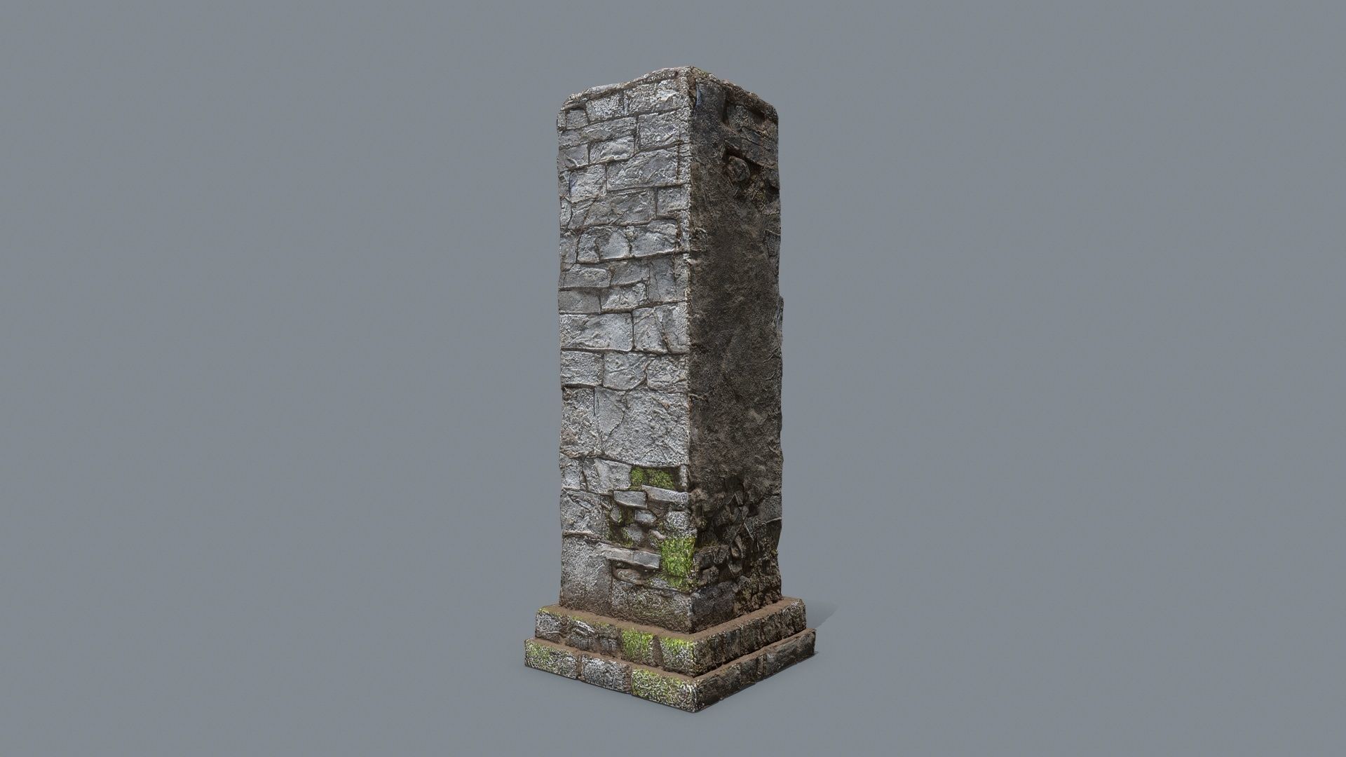 old ruin Low-poly 3D model_13